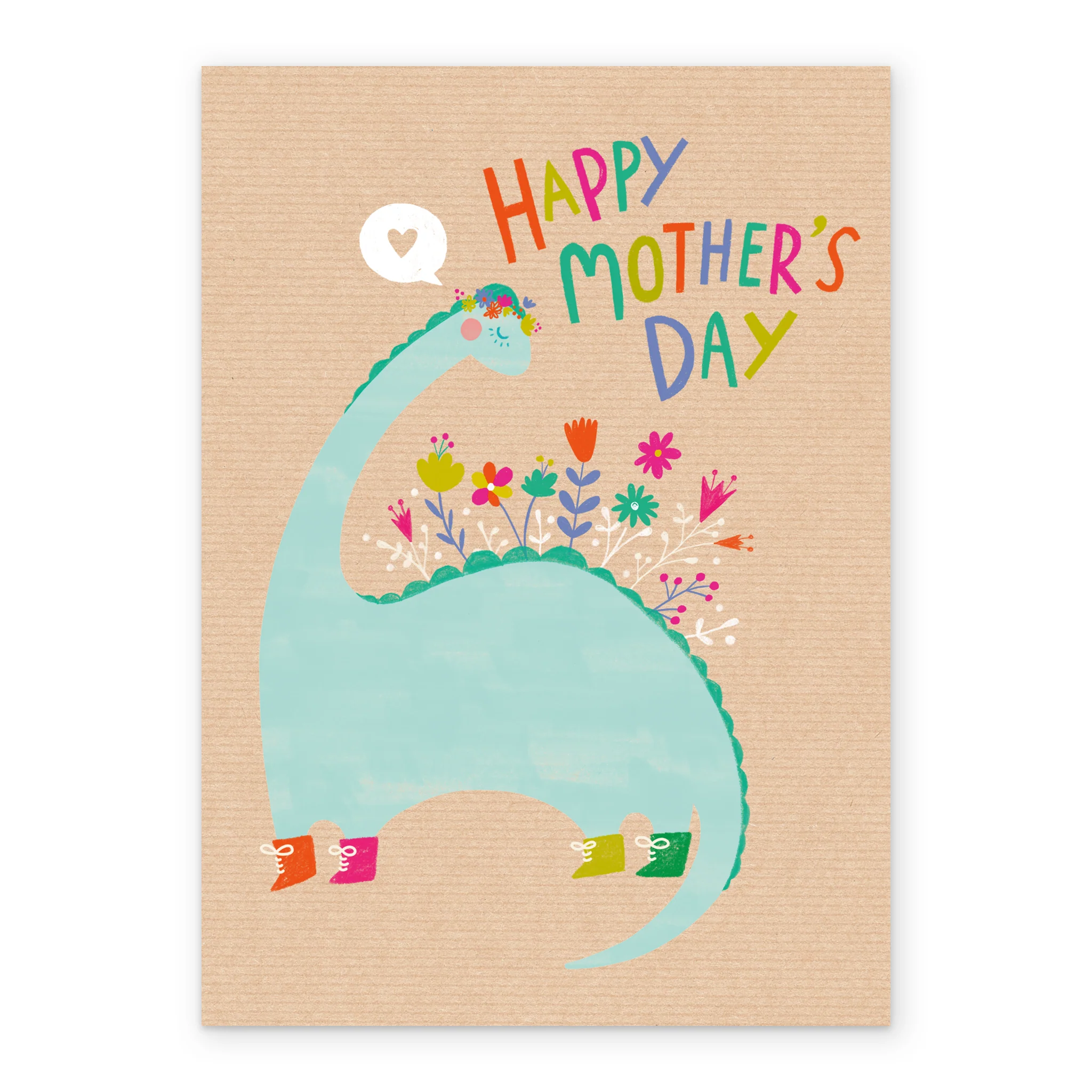 Personalised Cute Quirky Dinosaur Mother's Day Card - Image 2