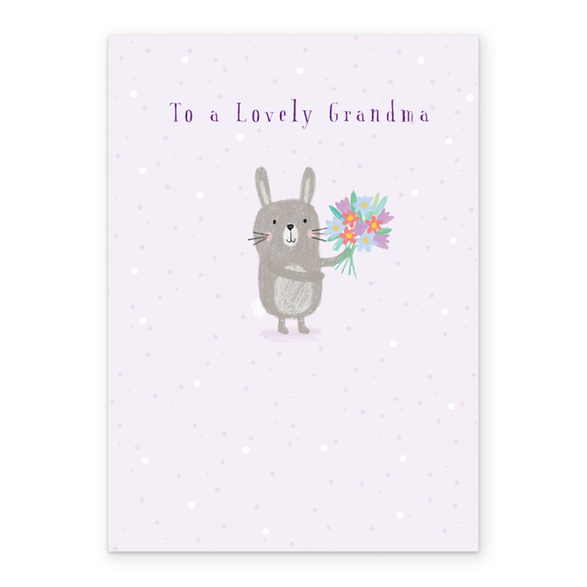 Personalised Cute Rabbit Design Birthday Card For Grandma - Image 2