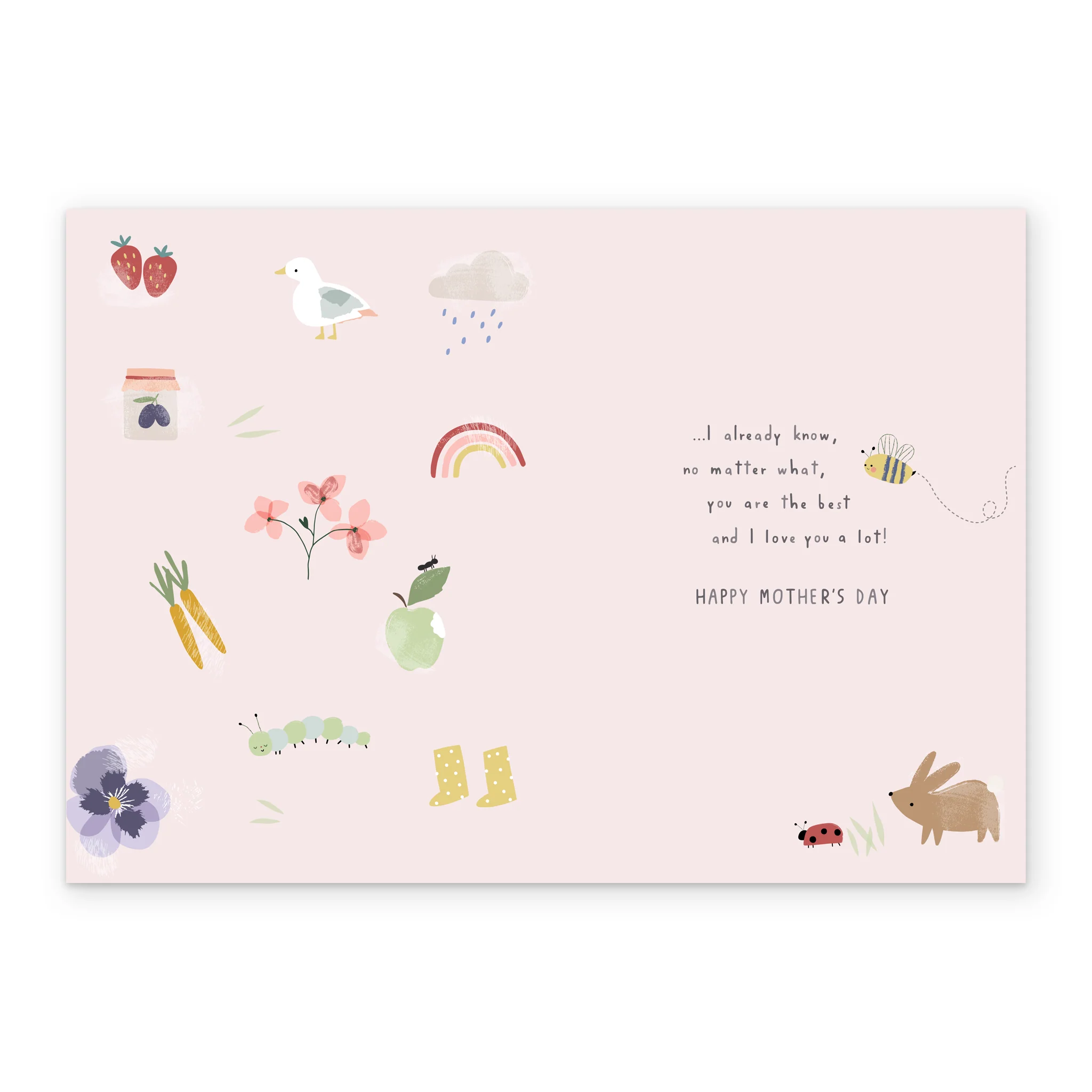 Personalised Cute Rainbows & Animals 1st Mother's Day Card For Mummy - Image 3