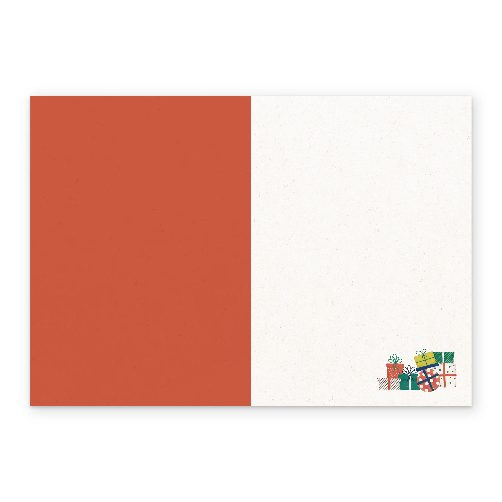 Personalised Cute Red Car & Gifts Christmas Card - Image 3