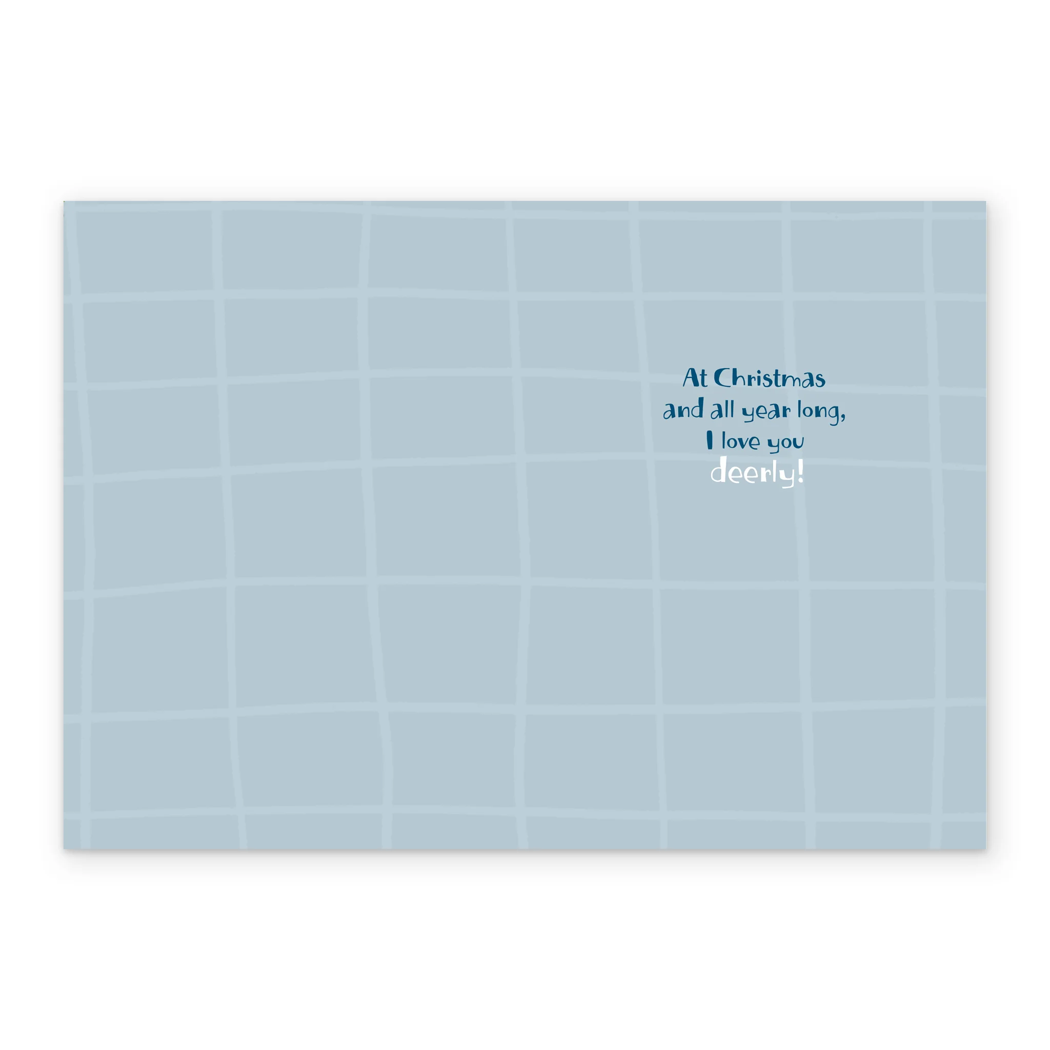 Personalised Cute Reindeer Christmas Card For Husband - Image 3