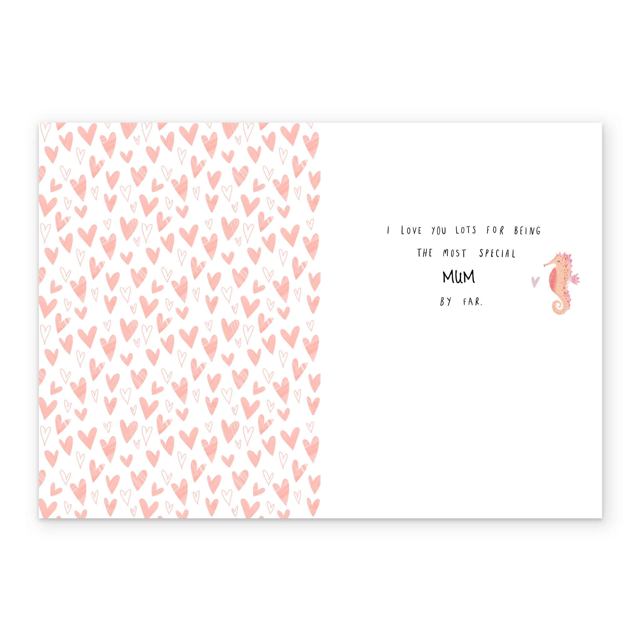 Personalised Cute Seahorses Mother's Day Card For Mum - Image 3