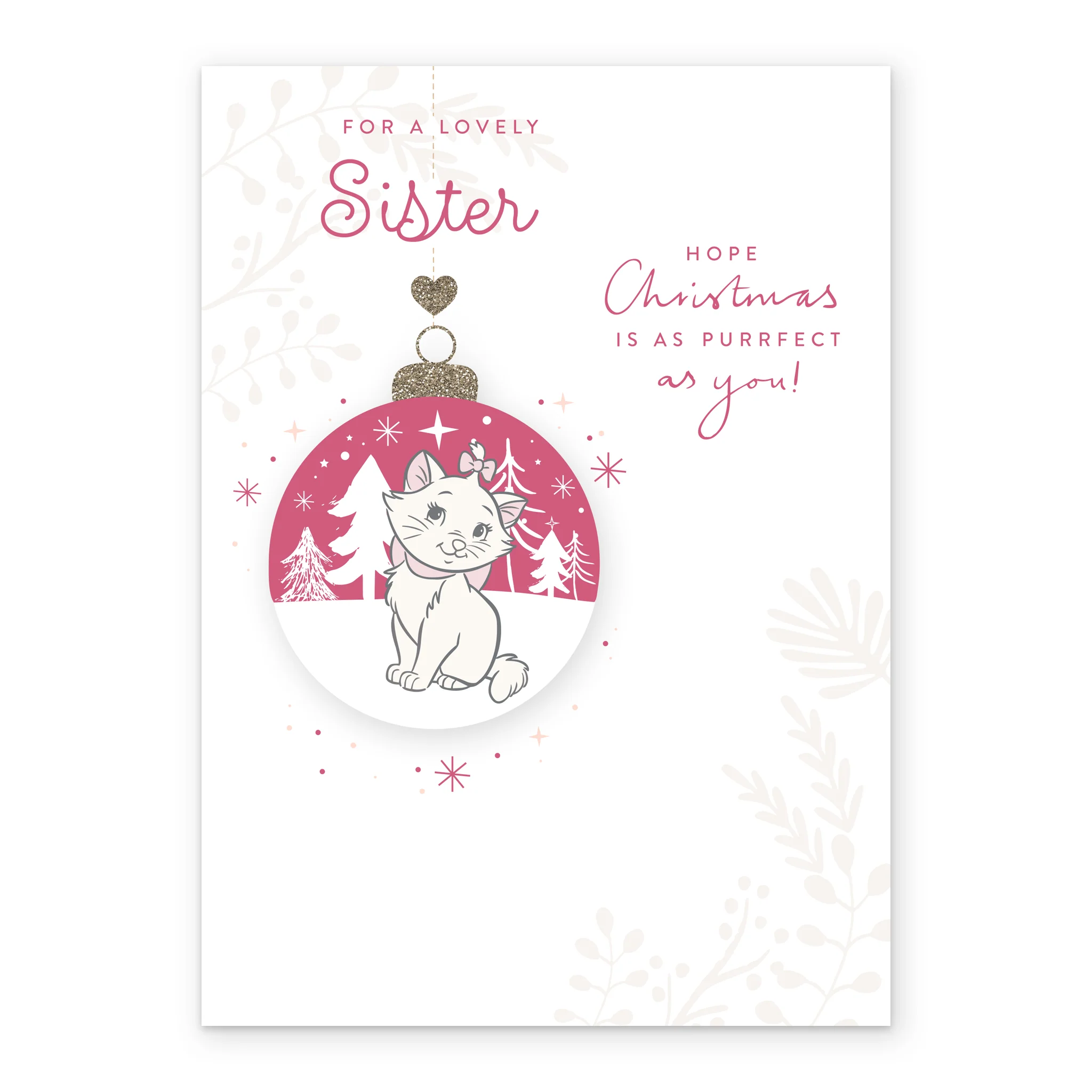 Personalised Cute Sister Disney The Aristocats Cats Christmas Card - Image 2