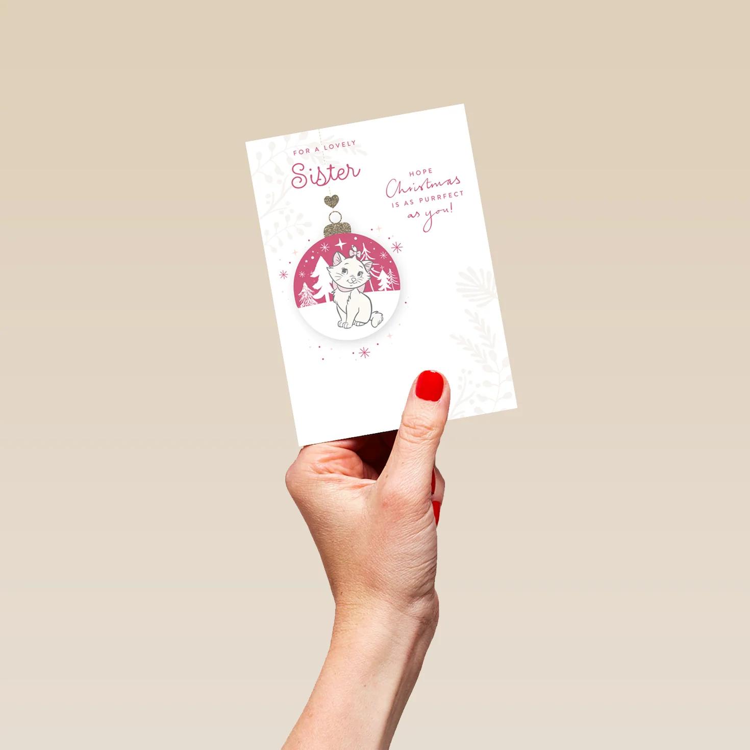 Personalised Cute Sister Disney The Aristocats Cats Christmas Card - Image 4