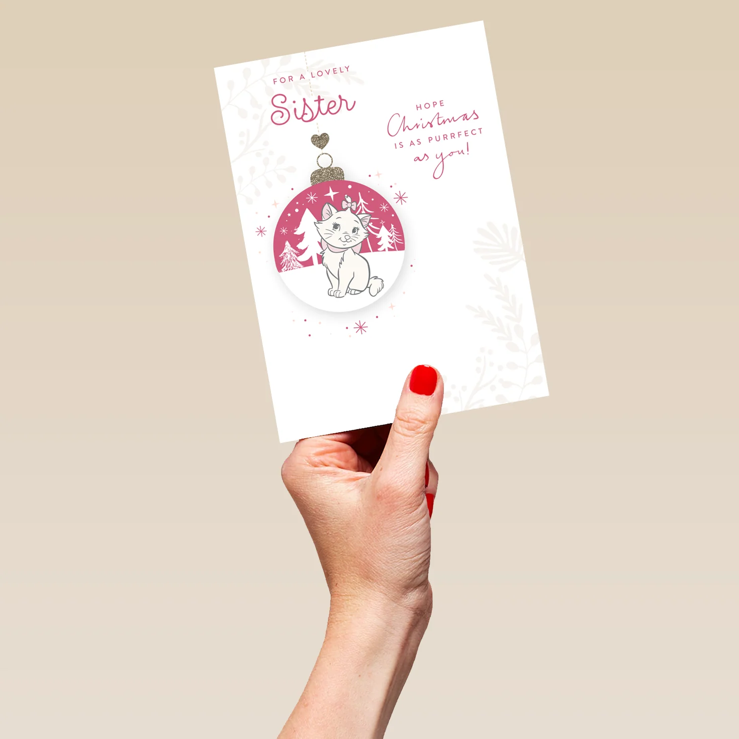 Personalised Cute Sister Disney The Aristocats Cats Christmas Card - Image 5