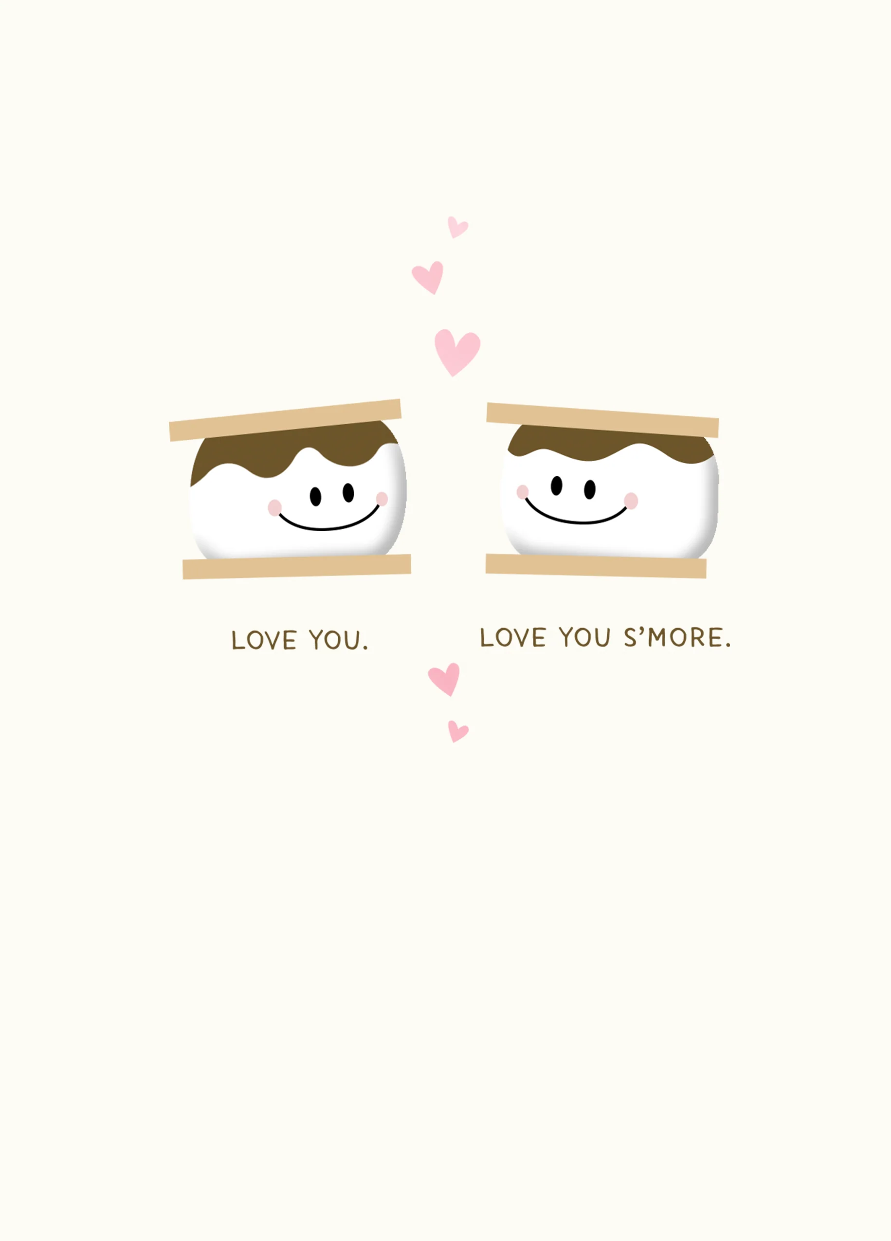Personalised Cute 'S'mores' Design Our Anniversary Card
