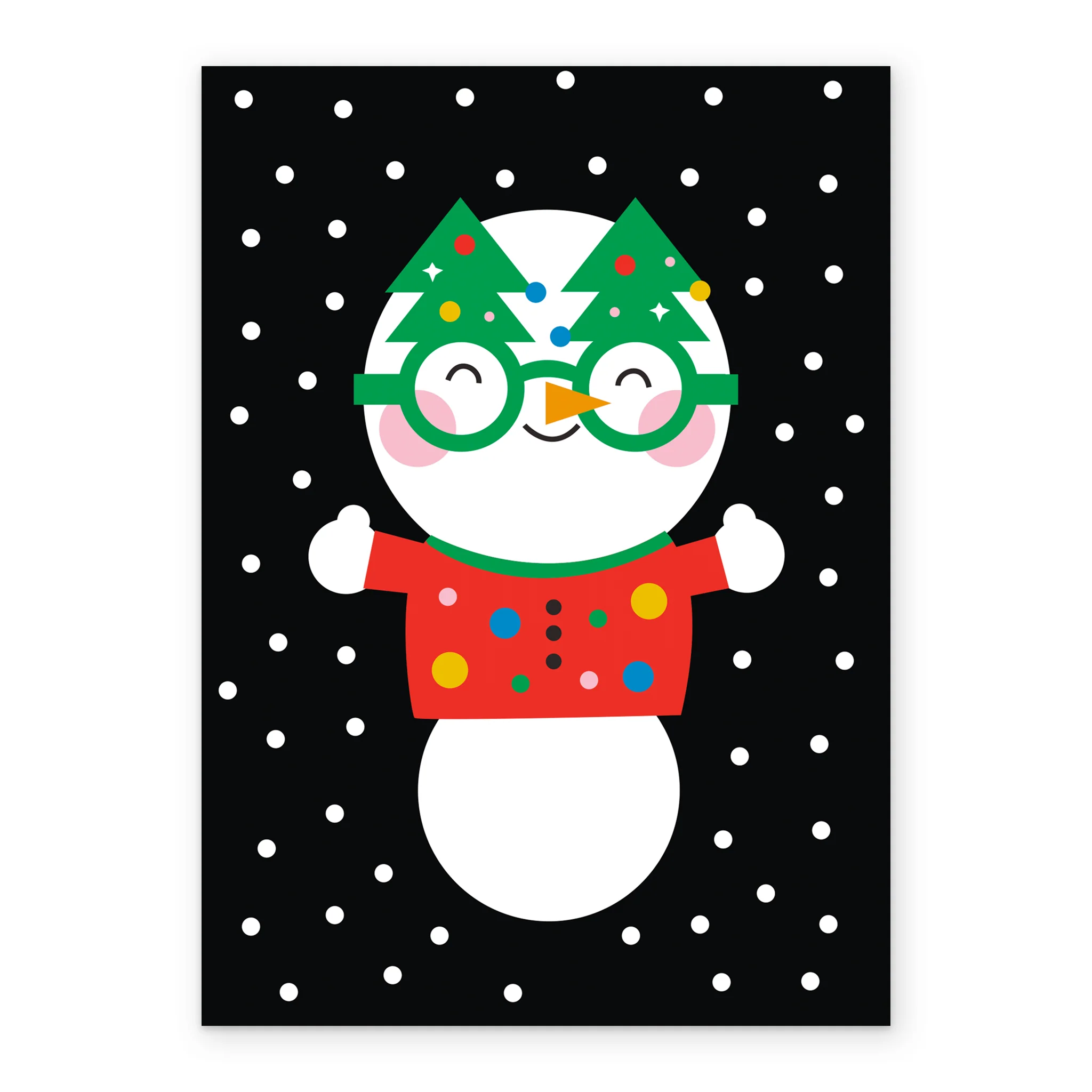 Personalised Cute Snowman Kids Christmas Card - Image 2
