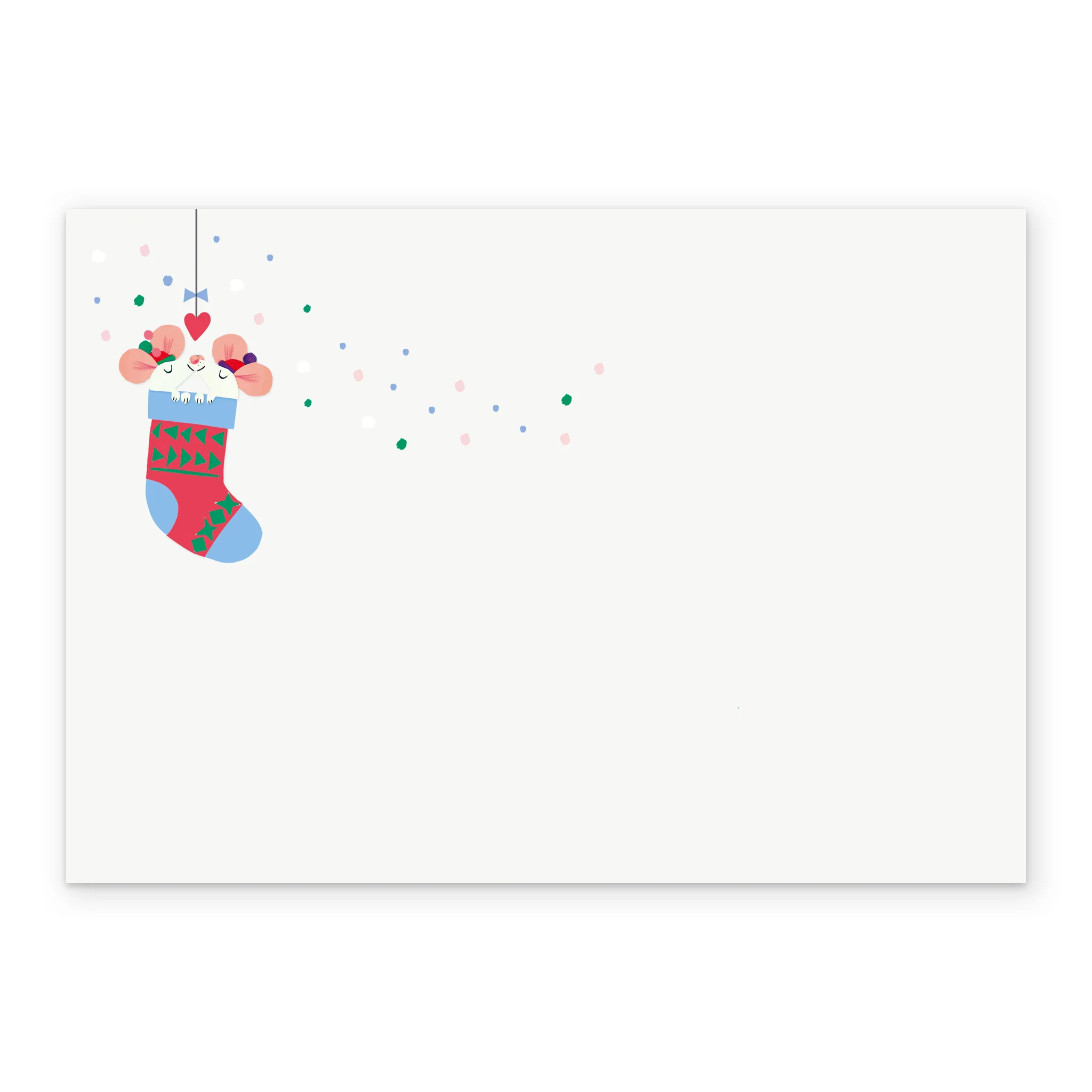 Personalised Cute Stocking Girlfriend Christmas Card - Image 3
