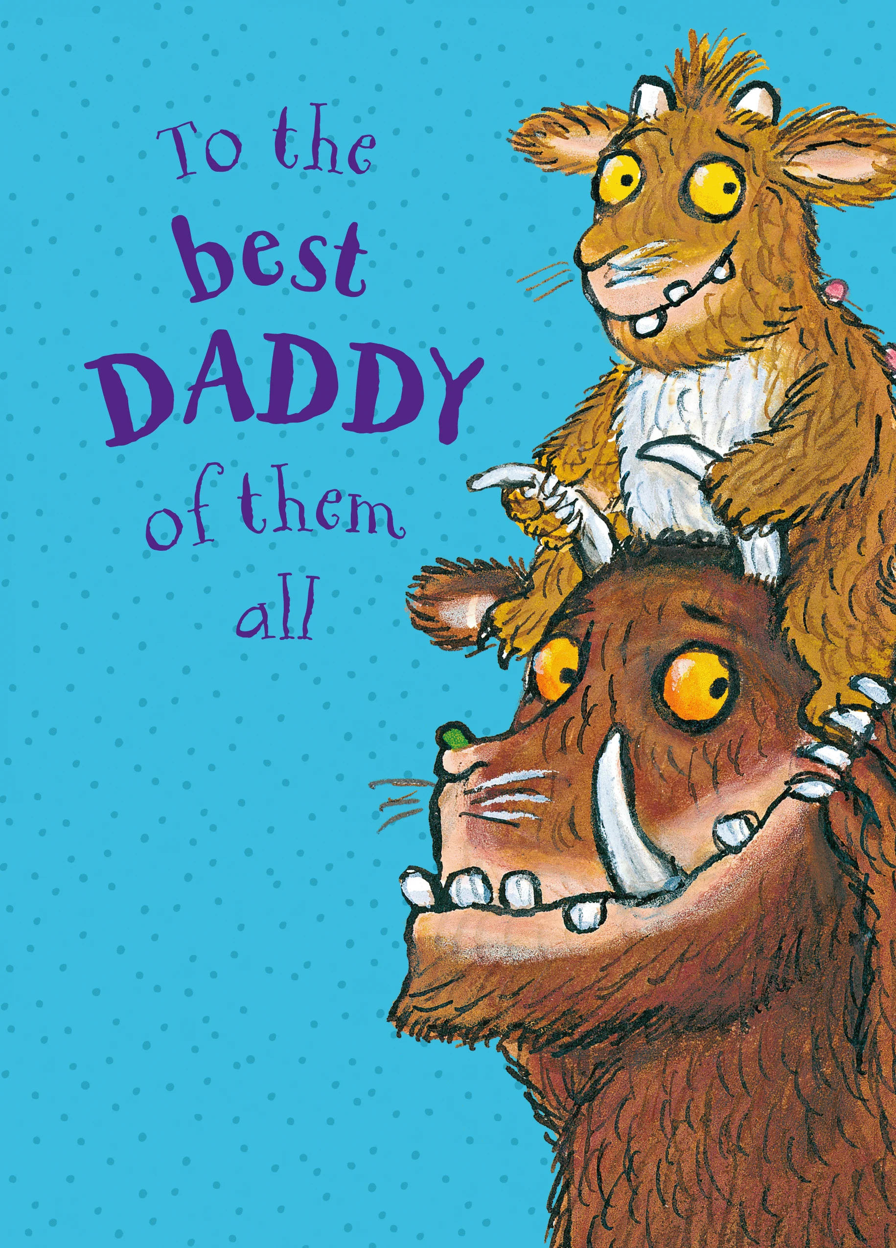 Personalised Cute The Gruffalo Themed Father's Day Card for Daddy