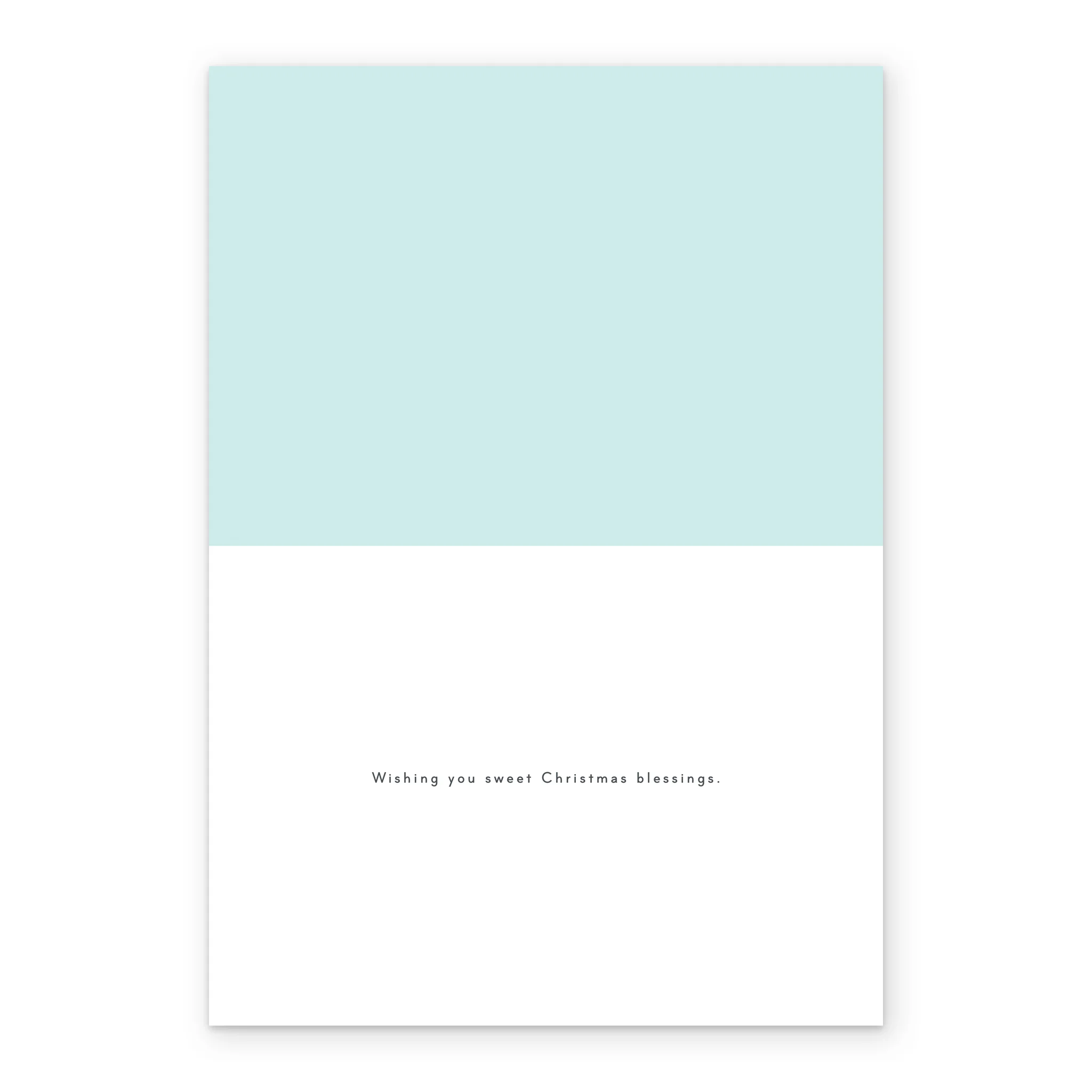Personalised Cute Trio of Angels Christmas Card - Image 3
