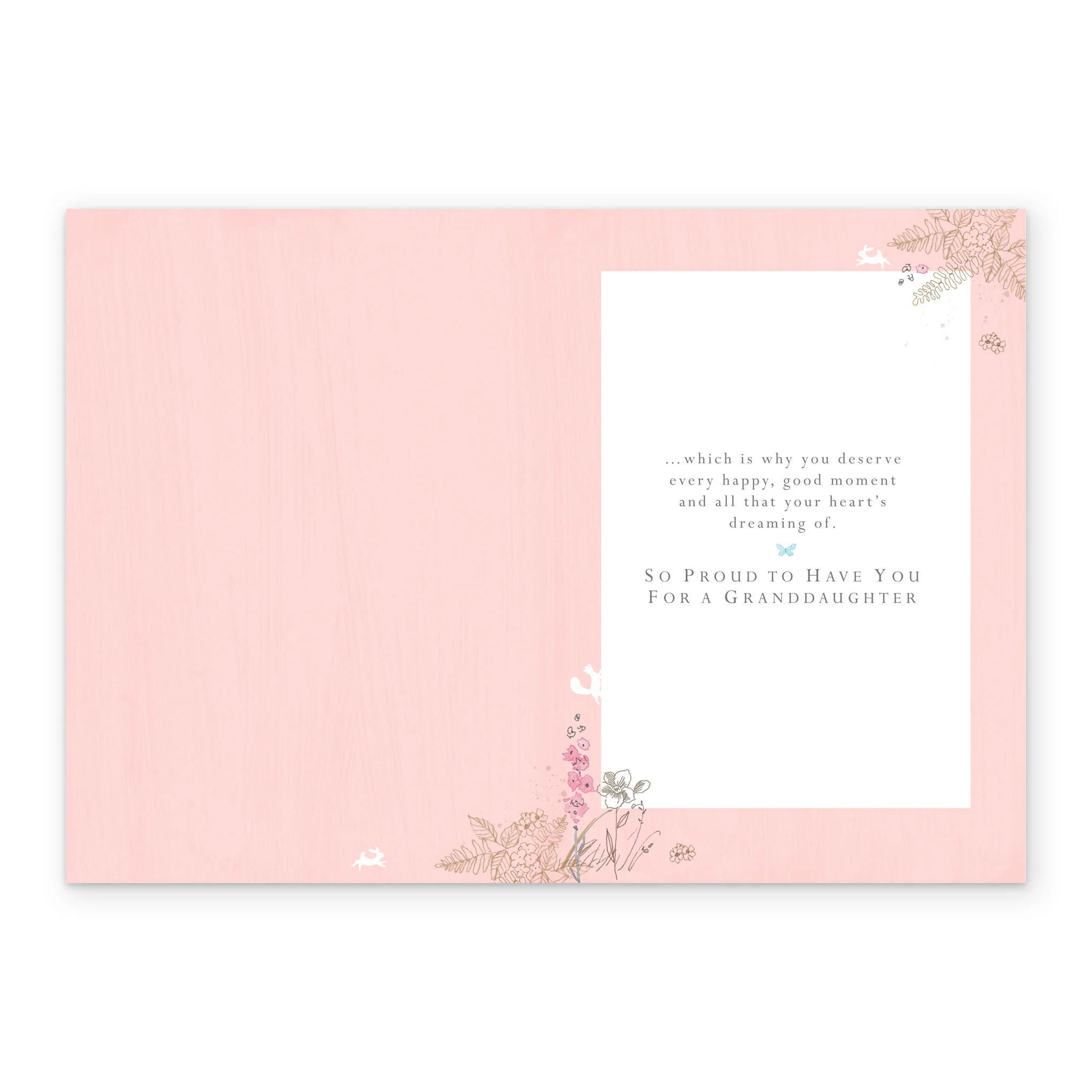 Personalised Cute Woodland Birthday Card For Granddaughter - Image 3