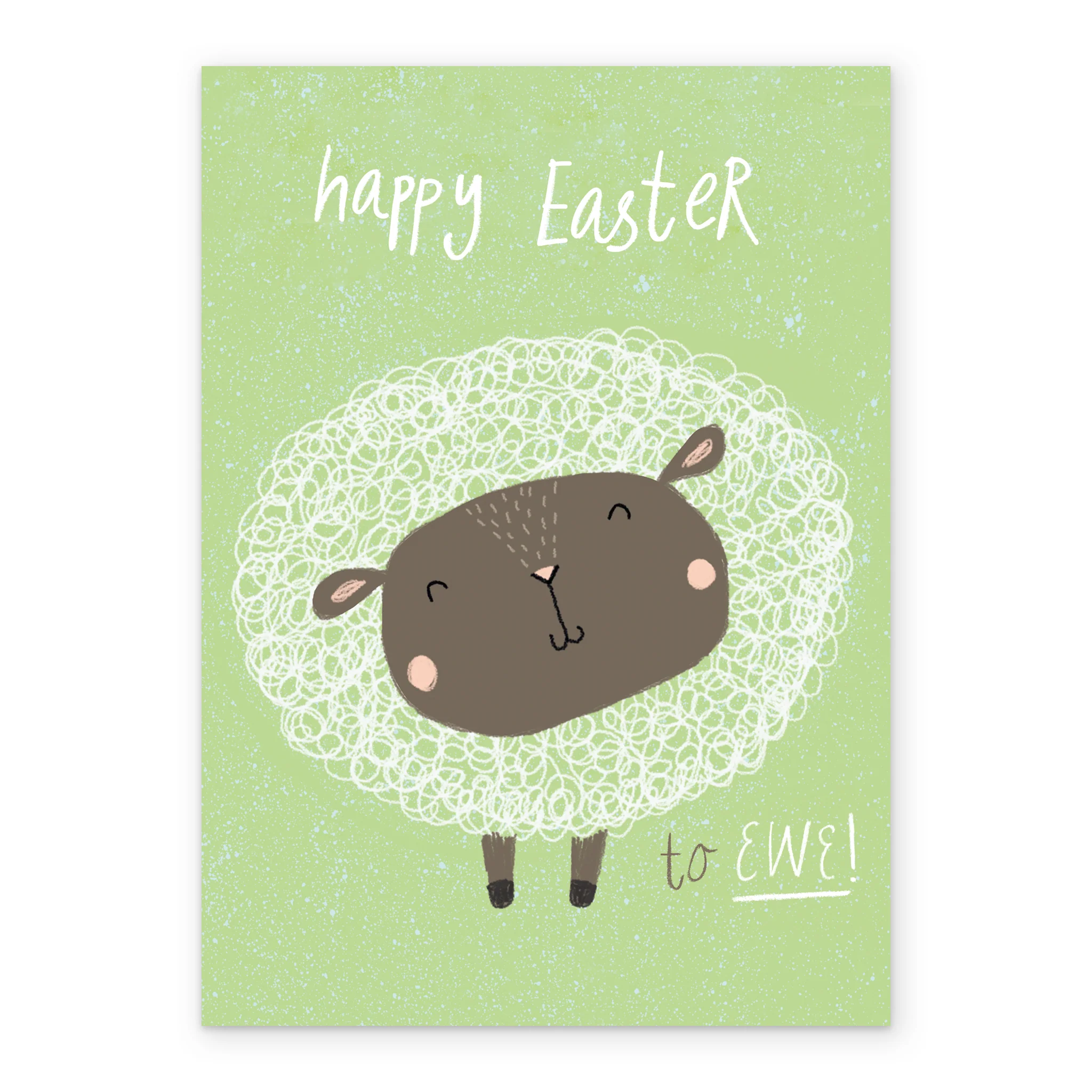 Personalised Cute Woolley Sheep Easter Card - Image 2