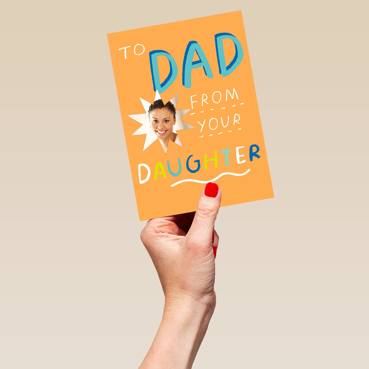 Personalised Dad From Daughter Birthday Star Photo Card - Image 5