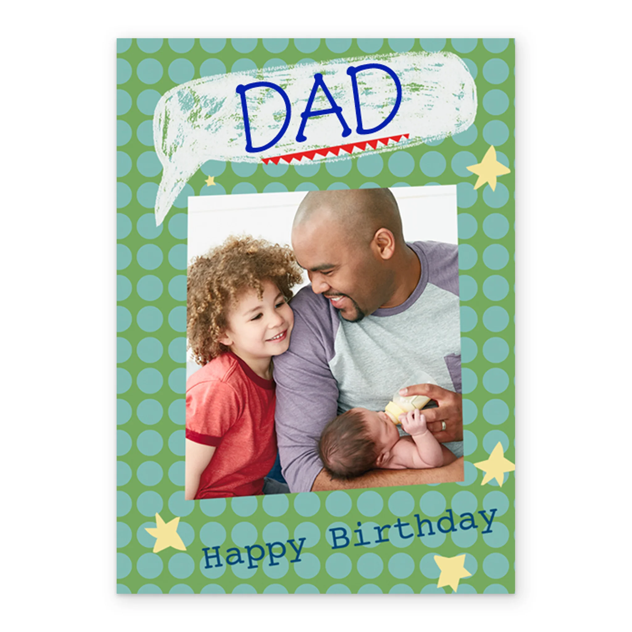 Personalised Dad Speech Bubble Photo Birthday Card - Image 2