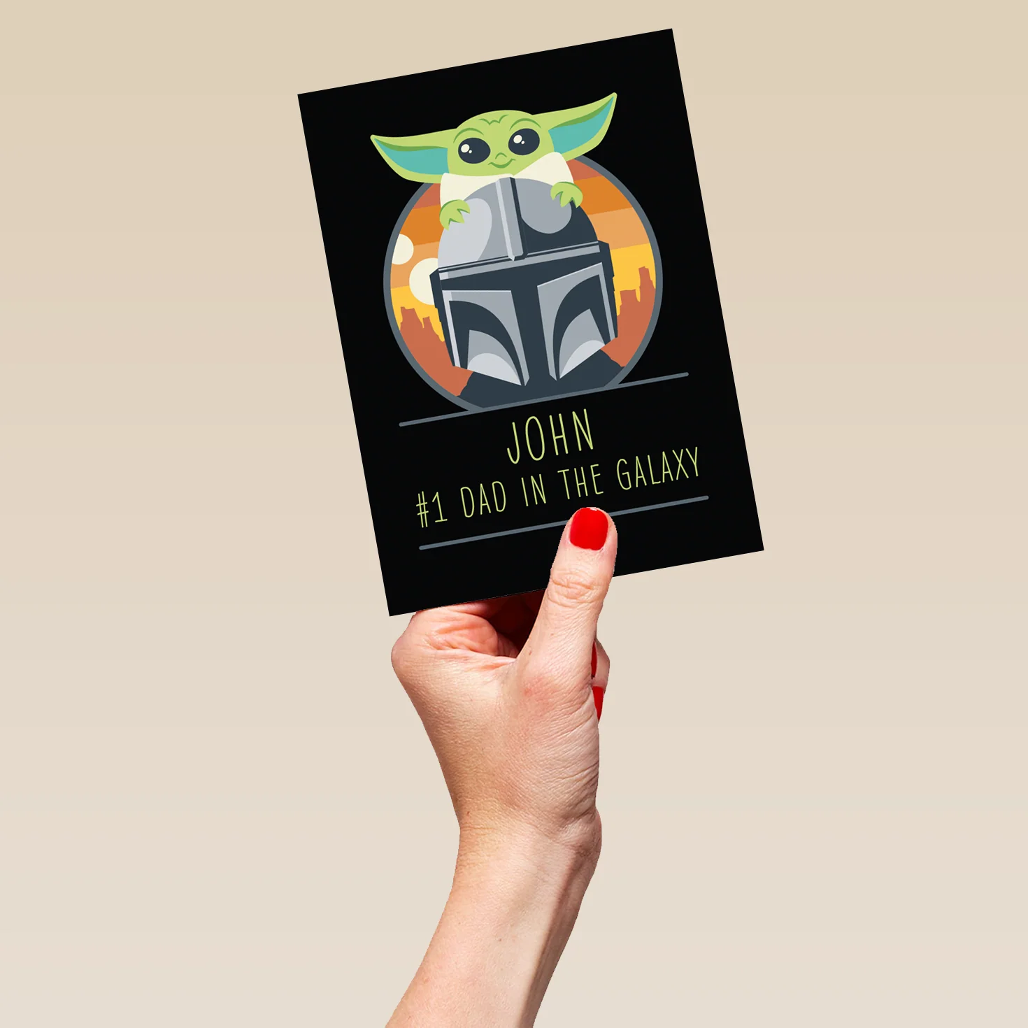 Personalised Dad The Mandalorian™ Birthday Card - Image 5