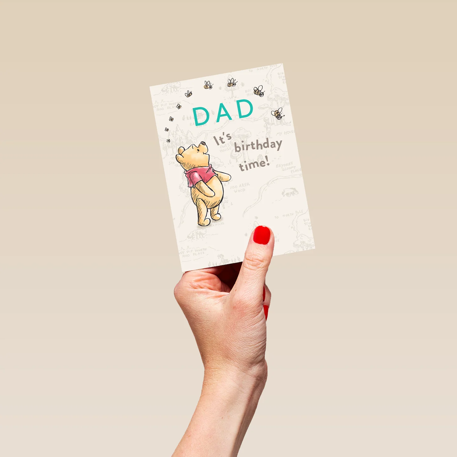 Personalised Dad Winnie the Pooh Birthday Card - Image 4