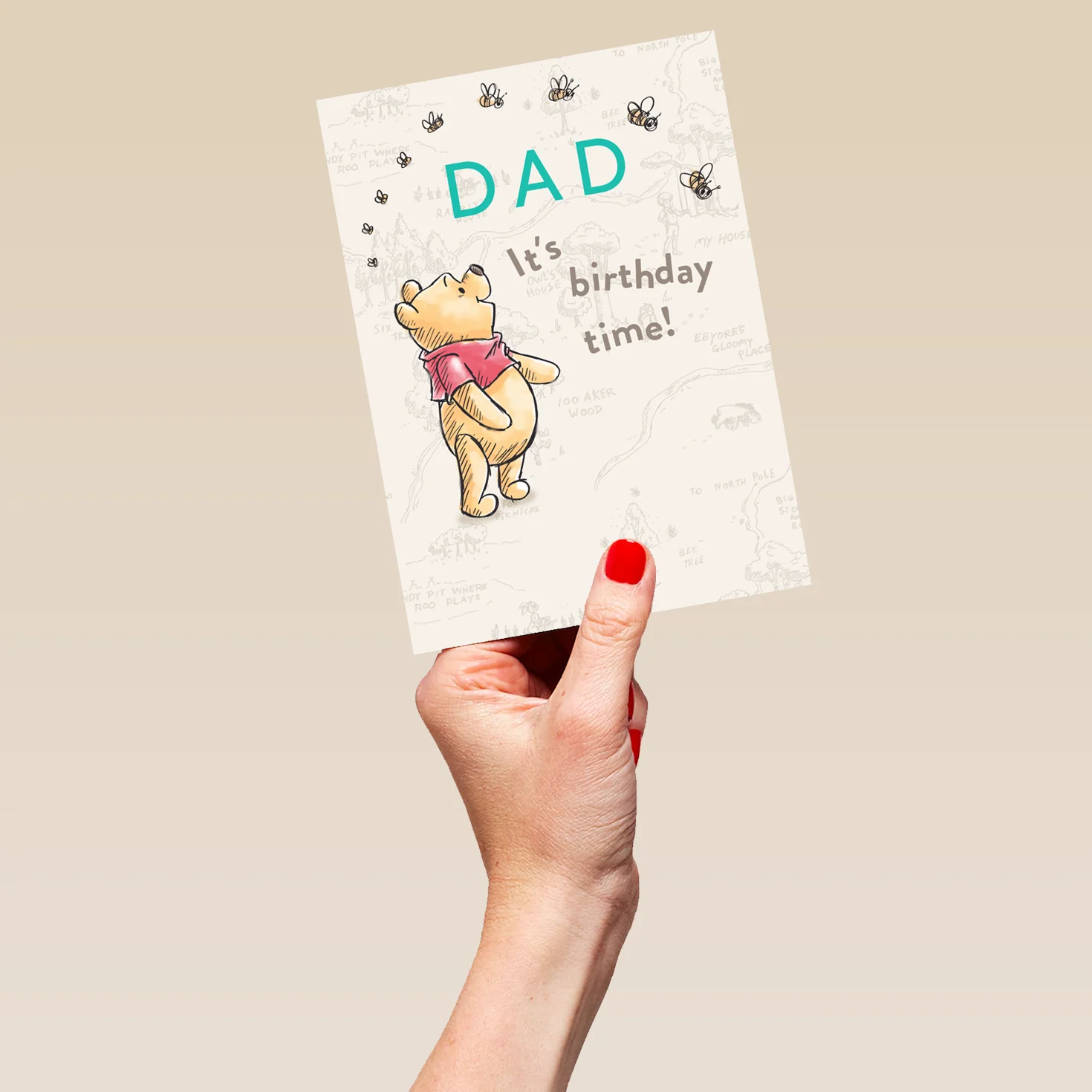 Personalised Dad Winnie the Pooh Birthday Card - Image 5