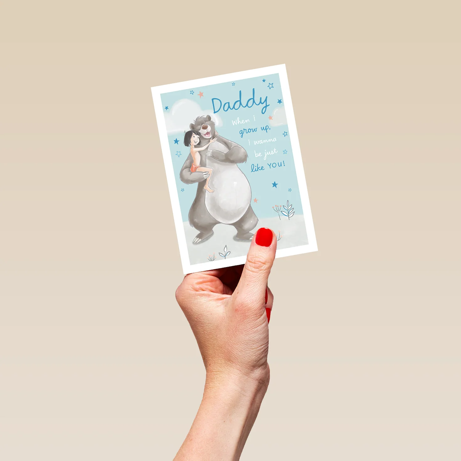 Personalised Daddy I Wanna be Like You Disney Jungle Book Birthday Card - Image 4