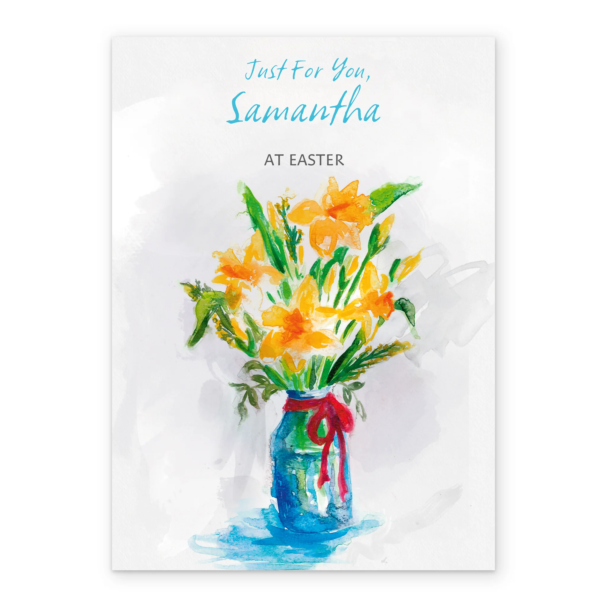 Personalised Daffodil Flowers Easter Card - Image 2