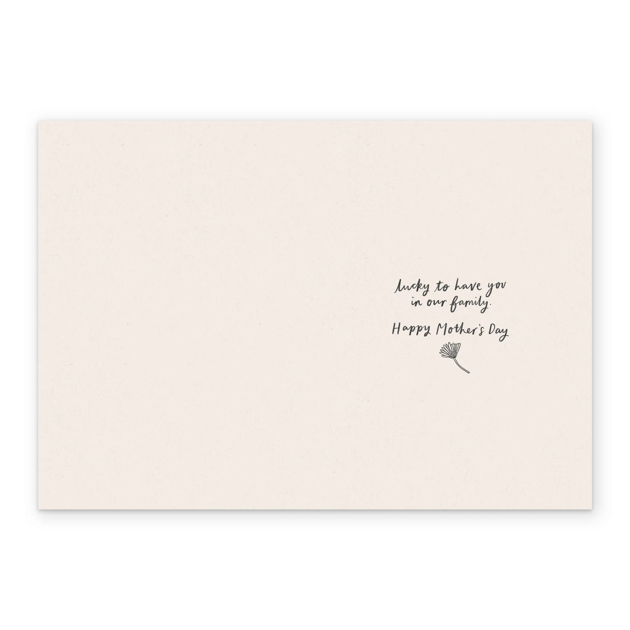 Personalised Dark Grey with White Florals Mother's Day Card for Step Mum - Image 3