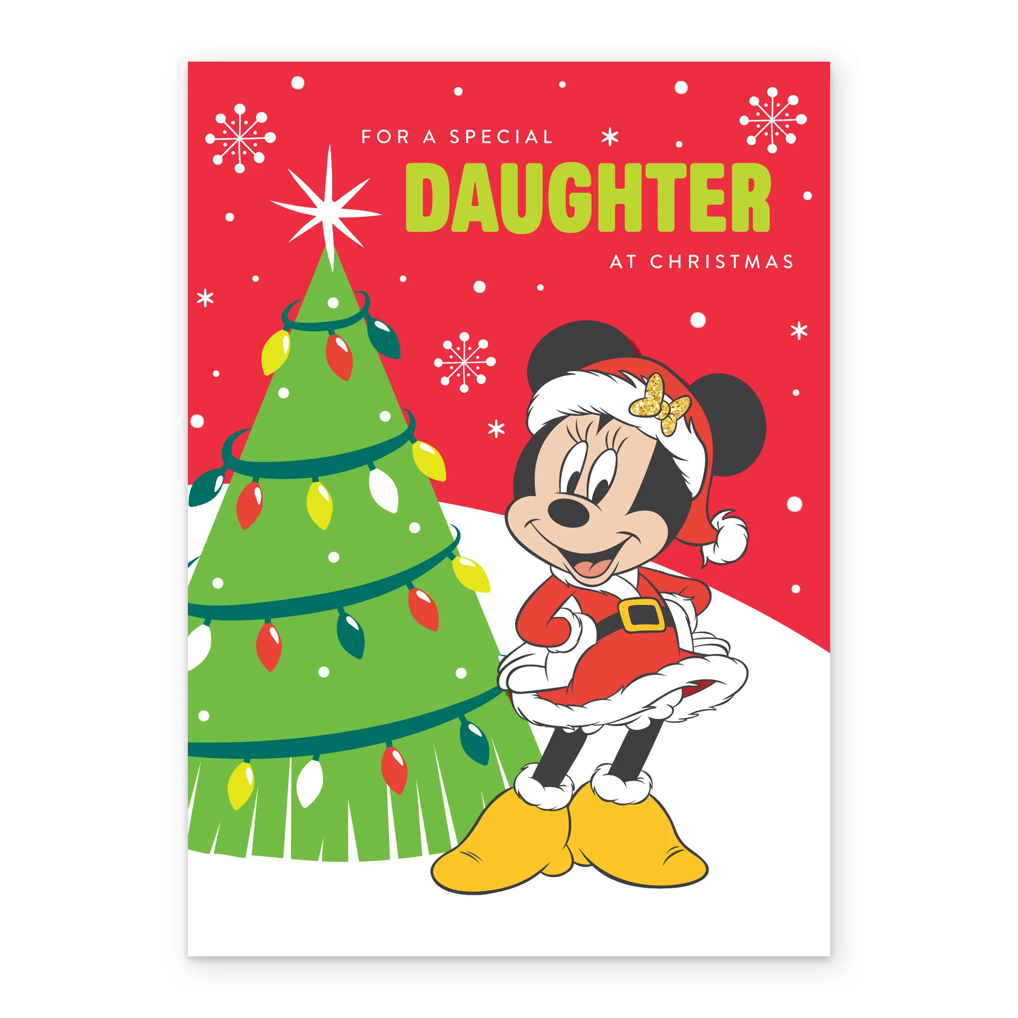 Personalised Daughter Disney Minnie Mouse Christmas Card - Image 2