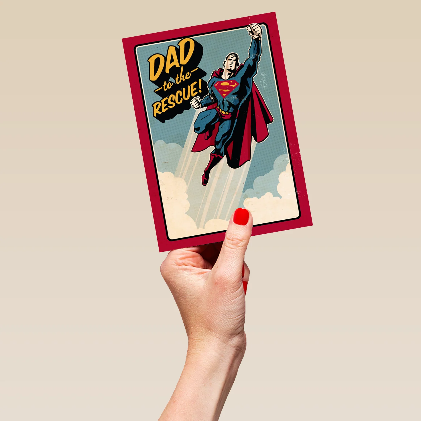 Personalised DC Comics Classic Superman Father's Day Card for Dad - Image 5