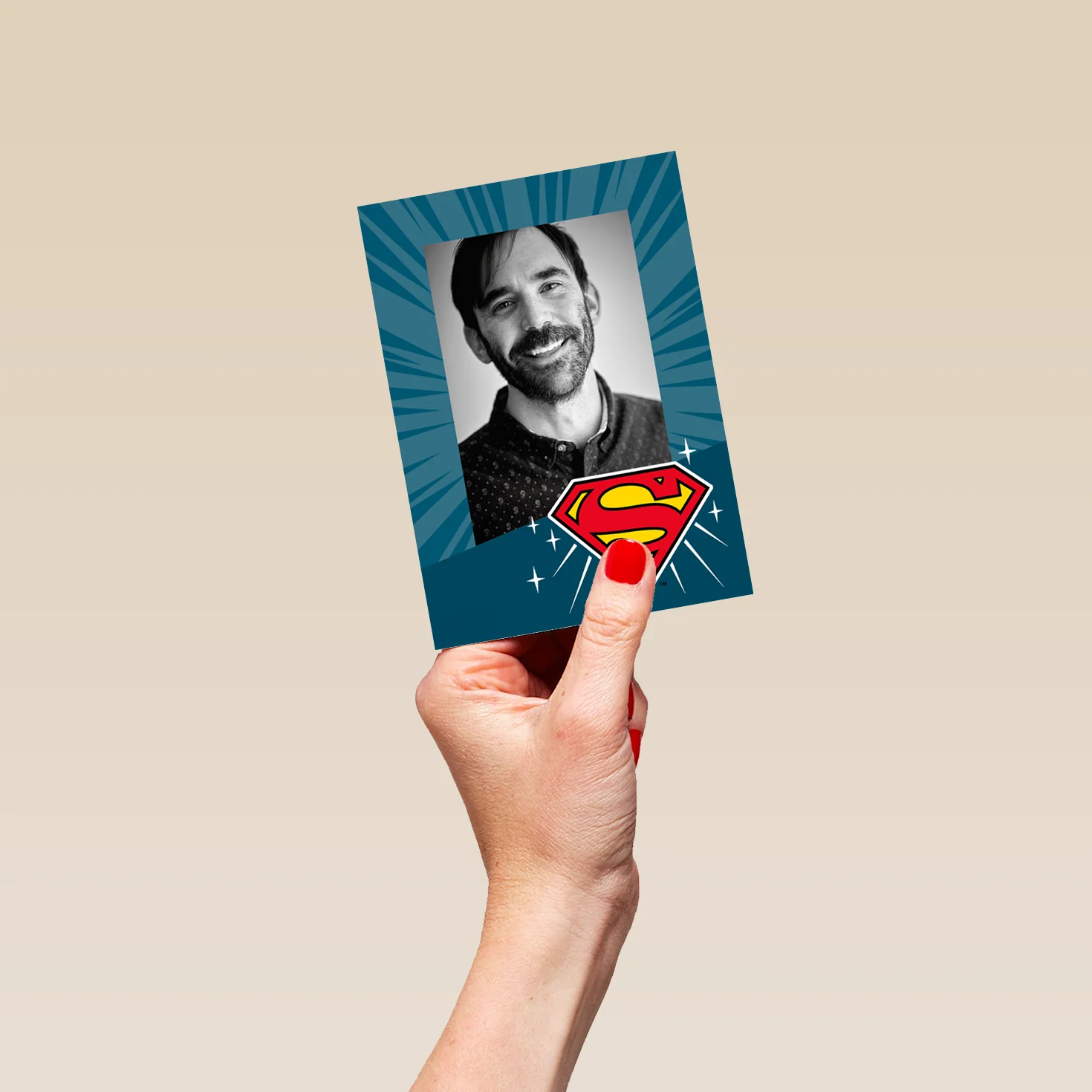 Personalised DC Comics Superman Photo Card - Image 4