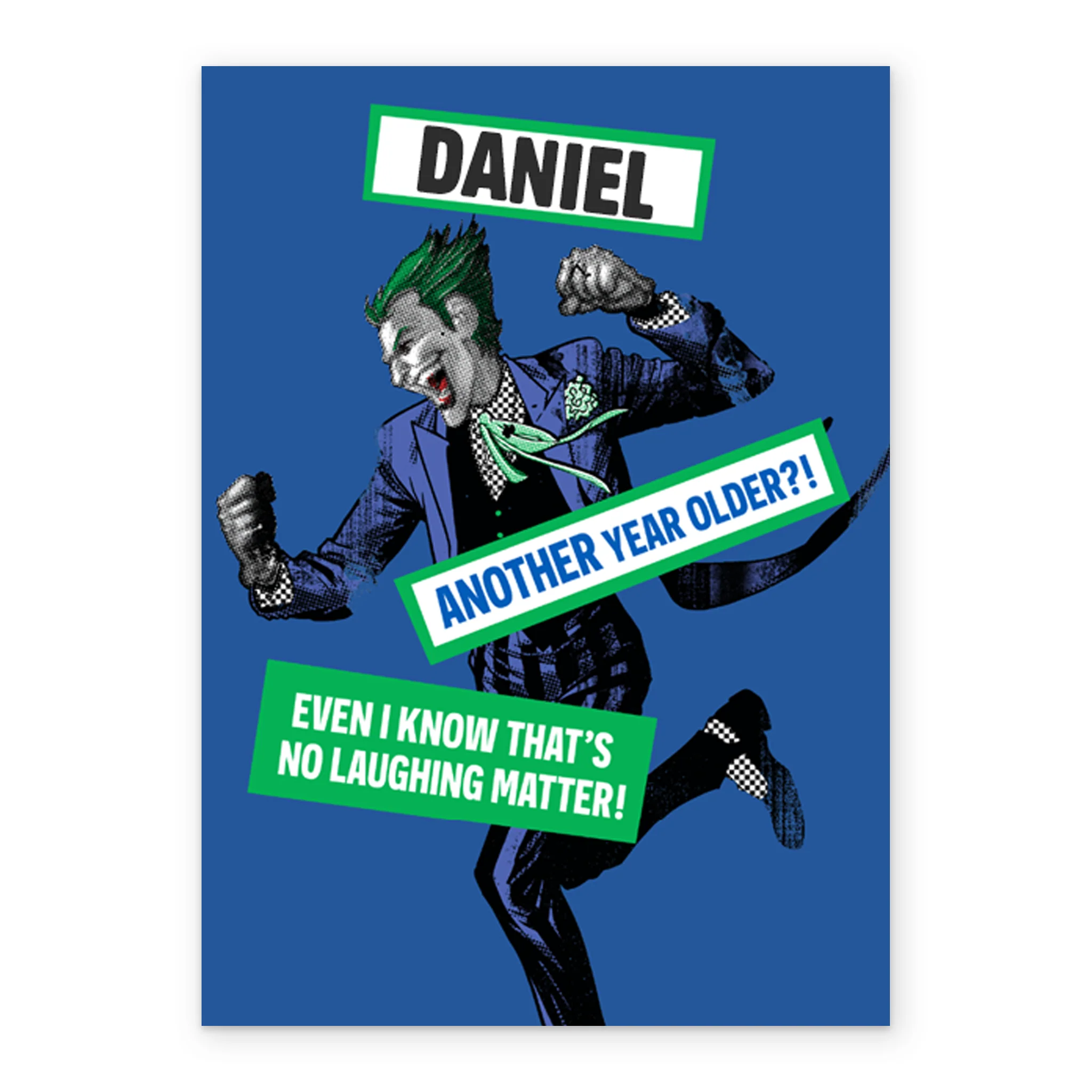 Personalised DC Comics The Joker Birthday Card - Image 2