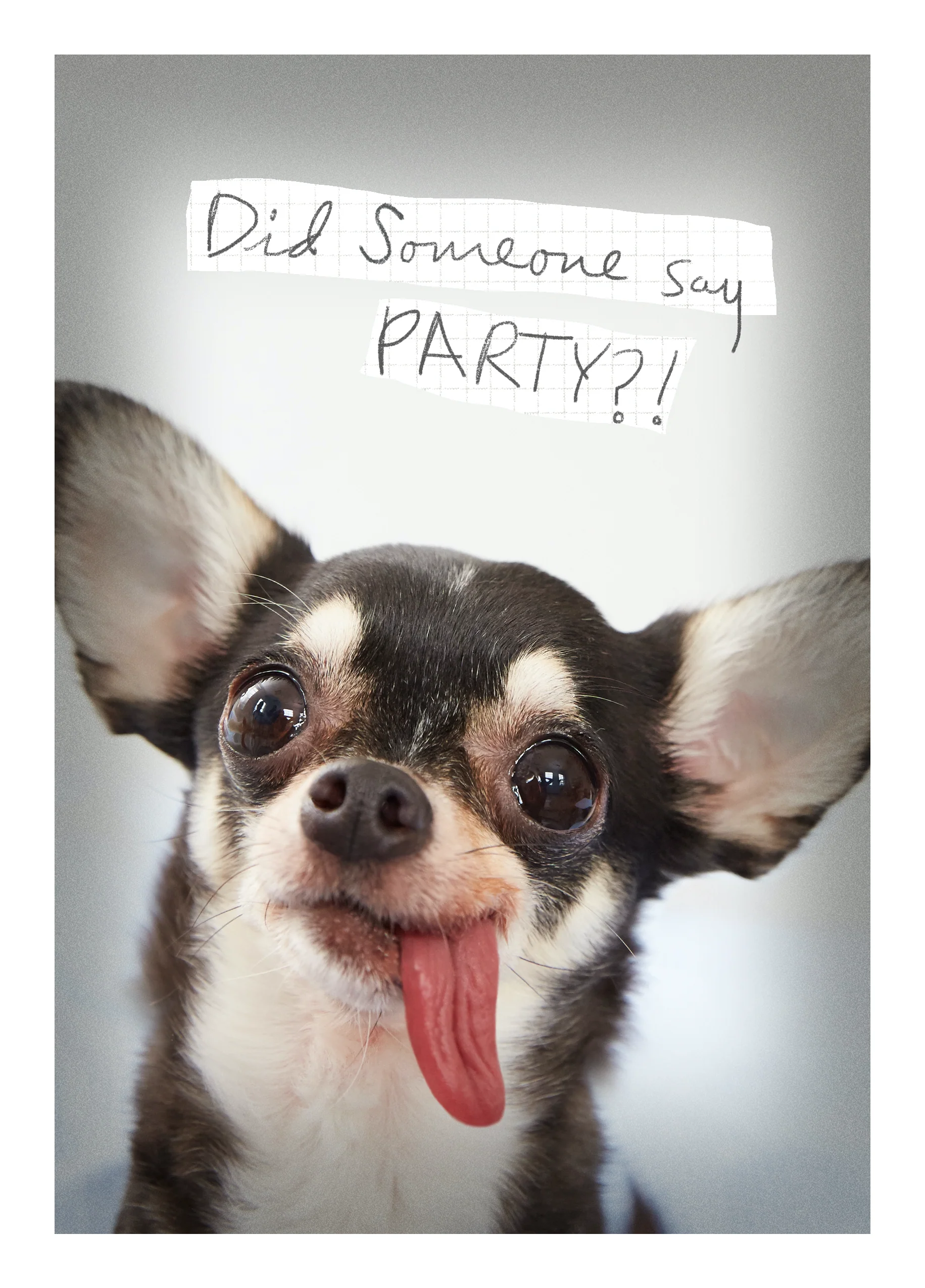 Personalised Did Somebody Say Party Photo Card