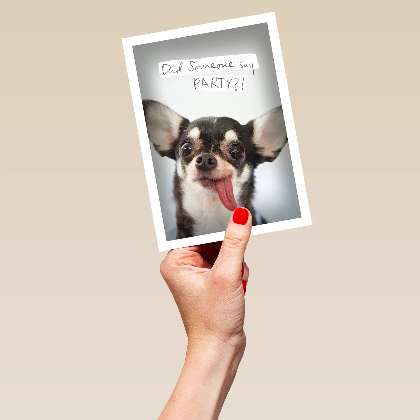Personalised Did Somebody Say Party Photo Card - Image 5