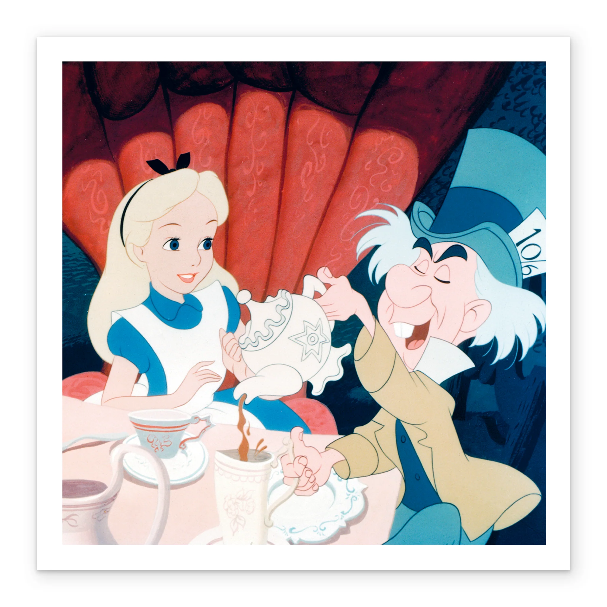 Personalised Disney Alice in Wonderland & Mad Hatter Greeting Card - Image 2