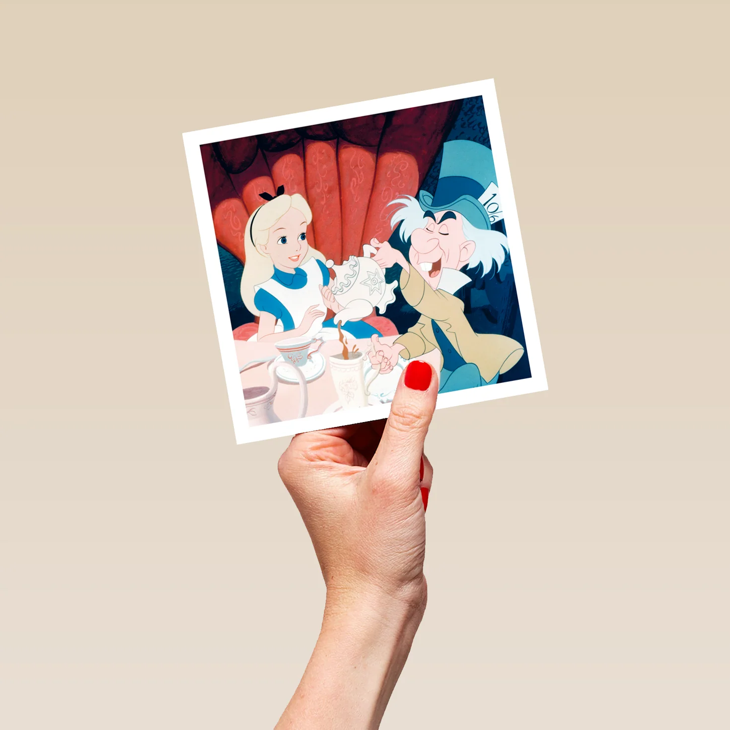 Personalised Disney Alice in Wonderland & Mad Hatter Greeting Card - Image 5
