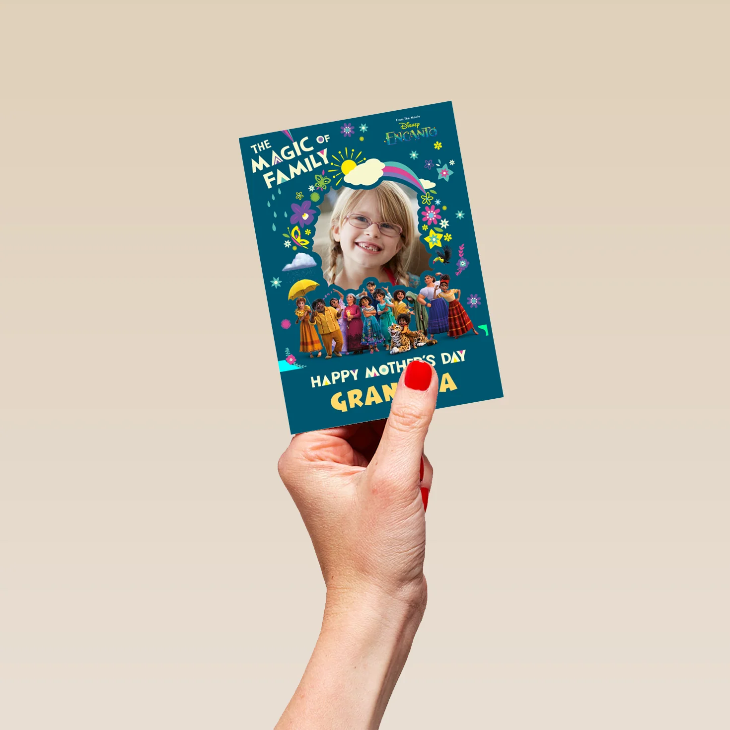 Personalised Disney Encanto Mother's Day Photo Upload Card For Grandma - Image 4