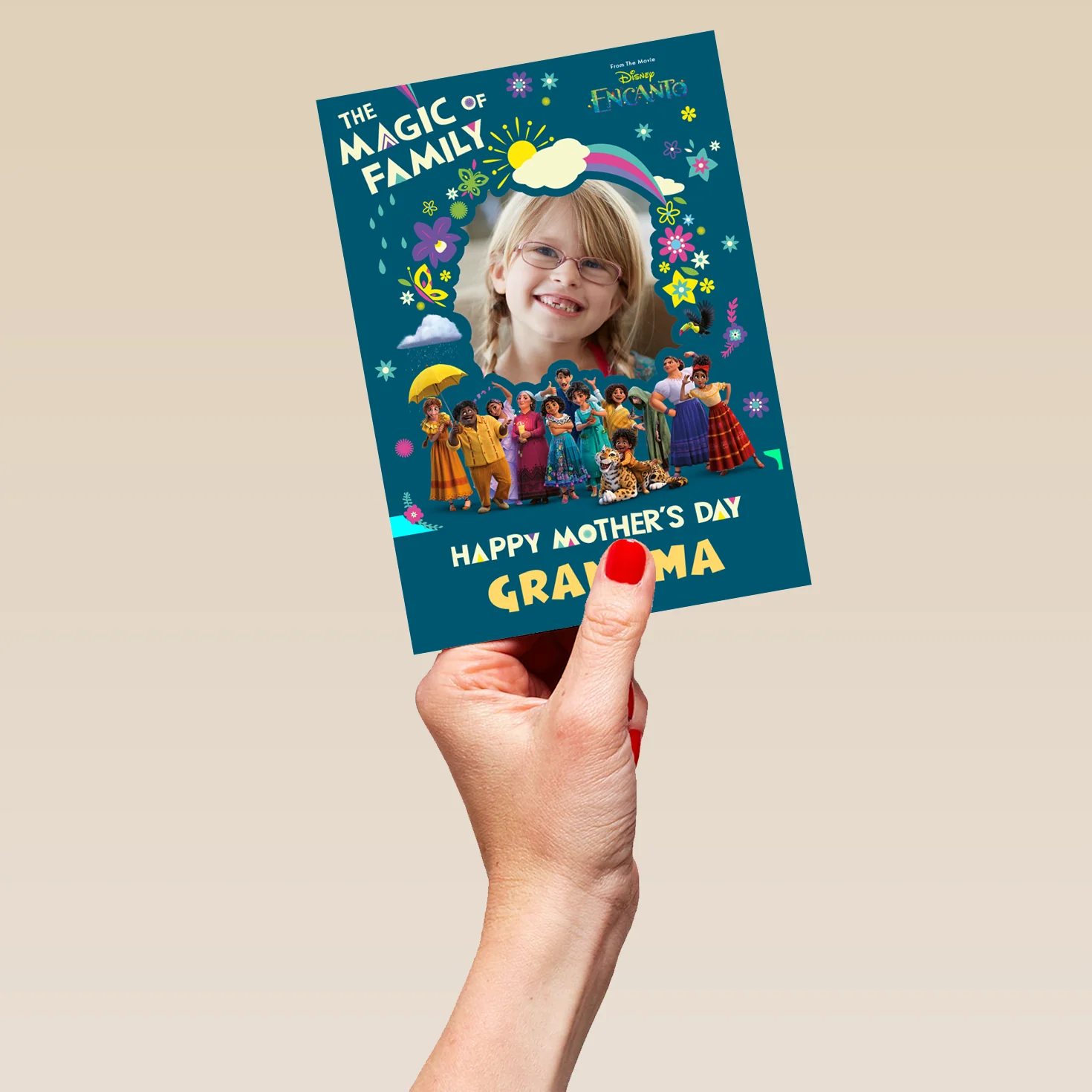 Personalised Disney Encanto Mother's Day Photo Upload Card For Grandma - Image 5