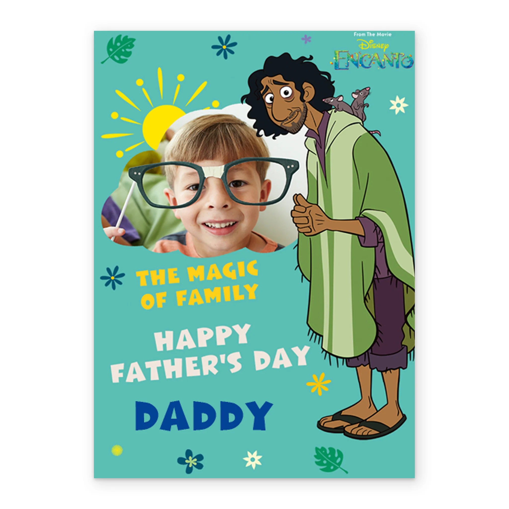 Personalised Disney Encanto Photo Father's Day Card for Daddy - Image 2