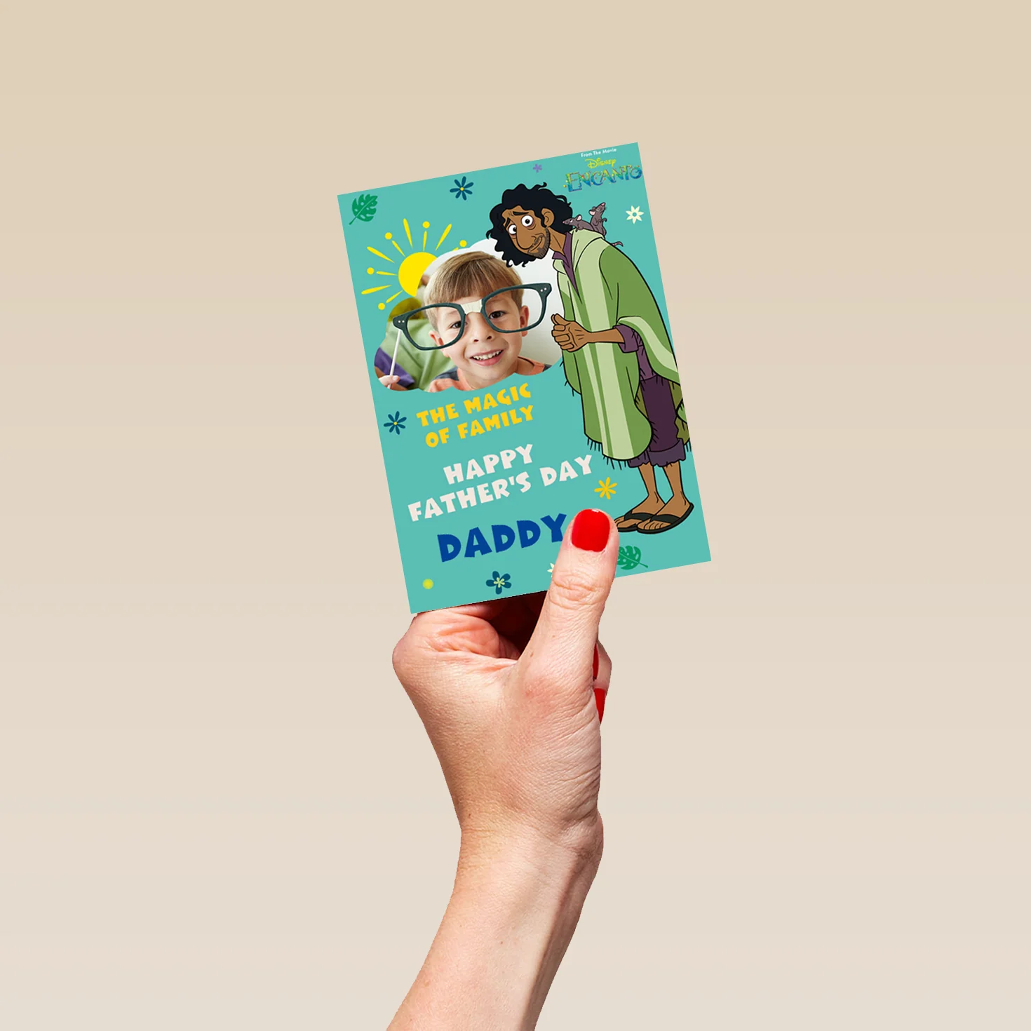 Personalised Disney Encanto Photo Father's Day Card for Daddy - Image 4