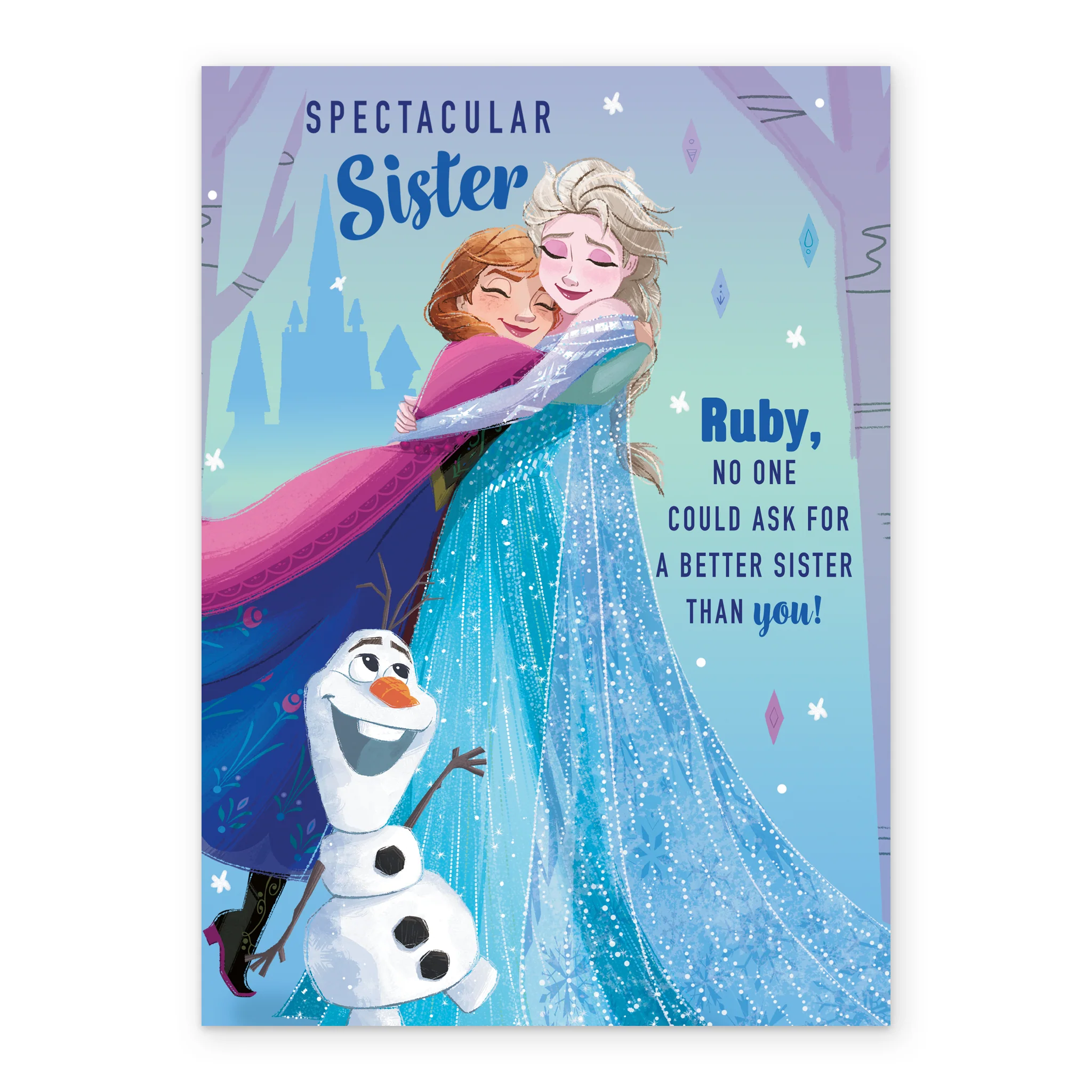 Personalised Disney Frozen 2 Birthday Card For Sister - Image 2