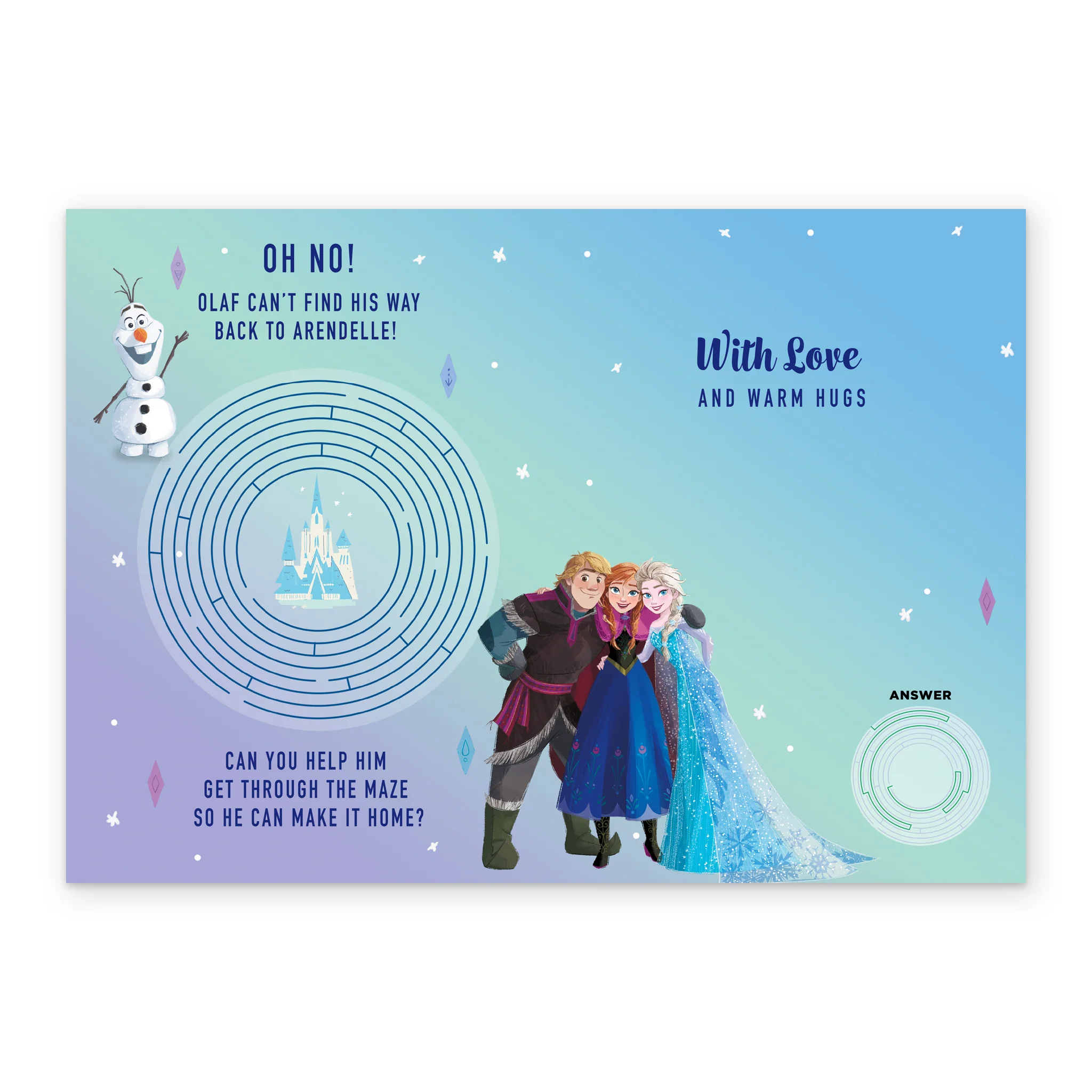 Personalised Disney Frozen 2 Birthday Card For Sister - Image 3