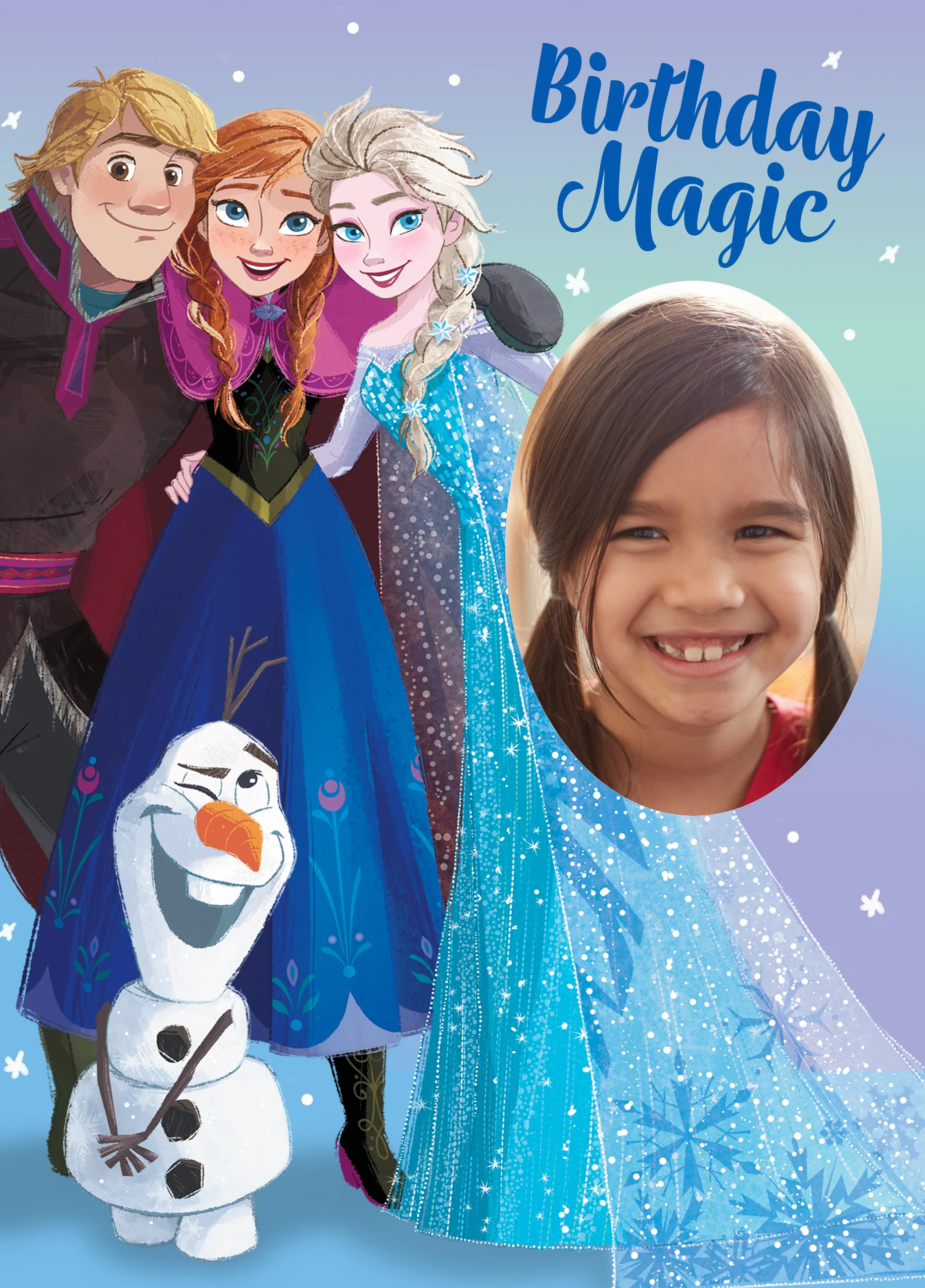Personalised Disney Frozen 2 Photo Upload Birthday Card
