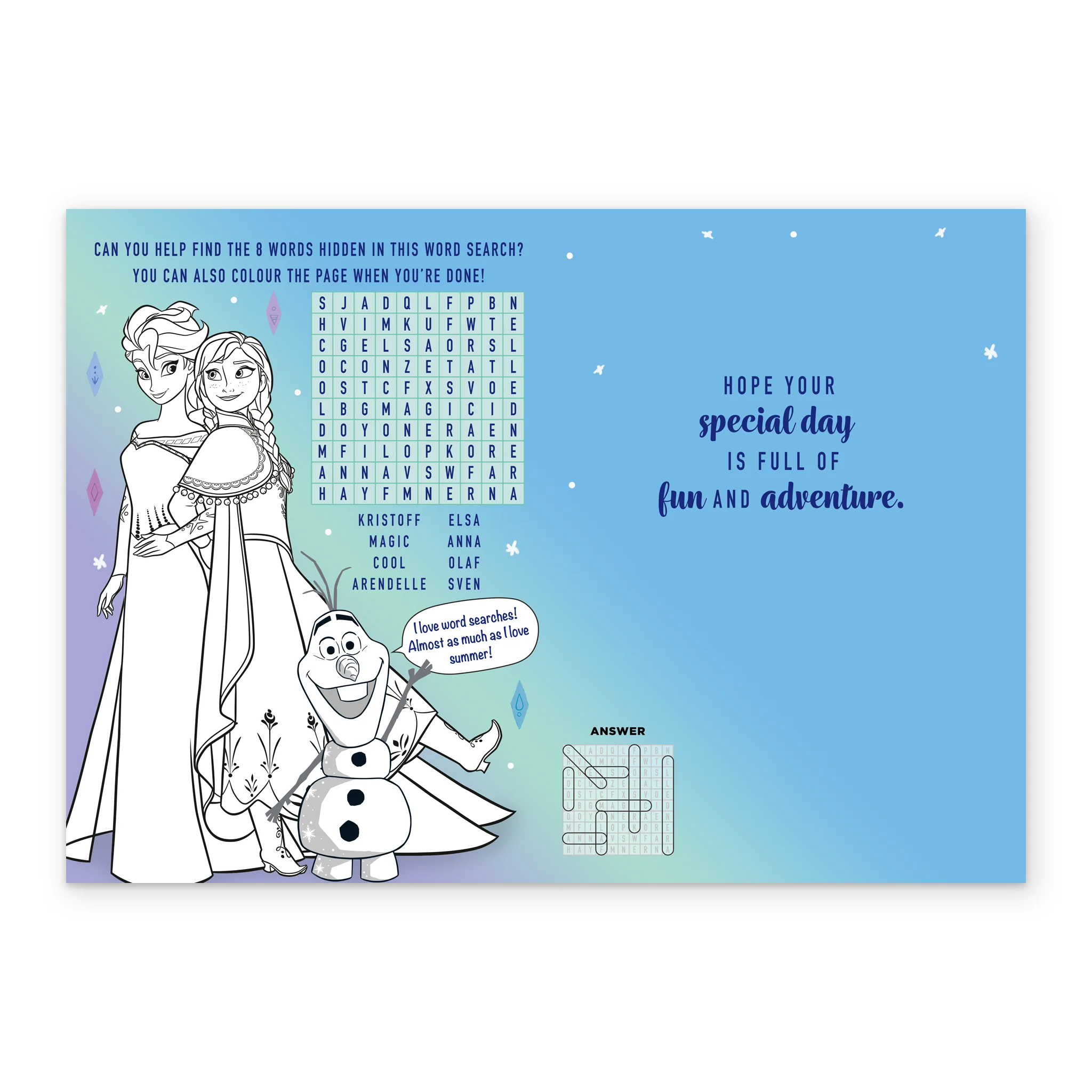 Personalised Disney Frozen 2 Photo Upload Birthday Card - Image 3
