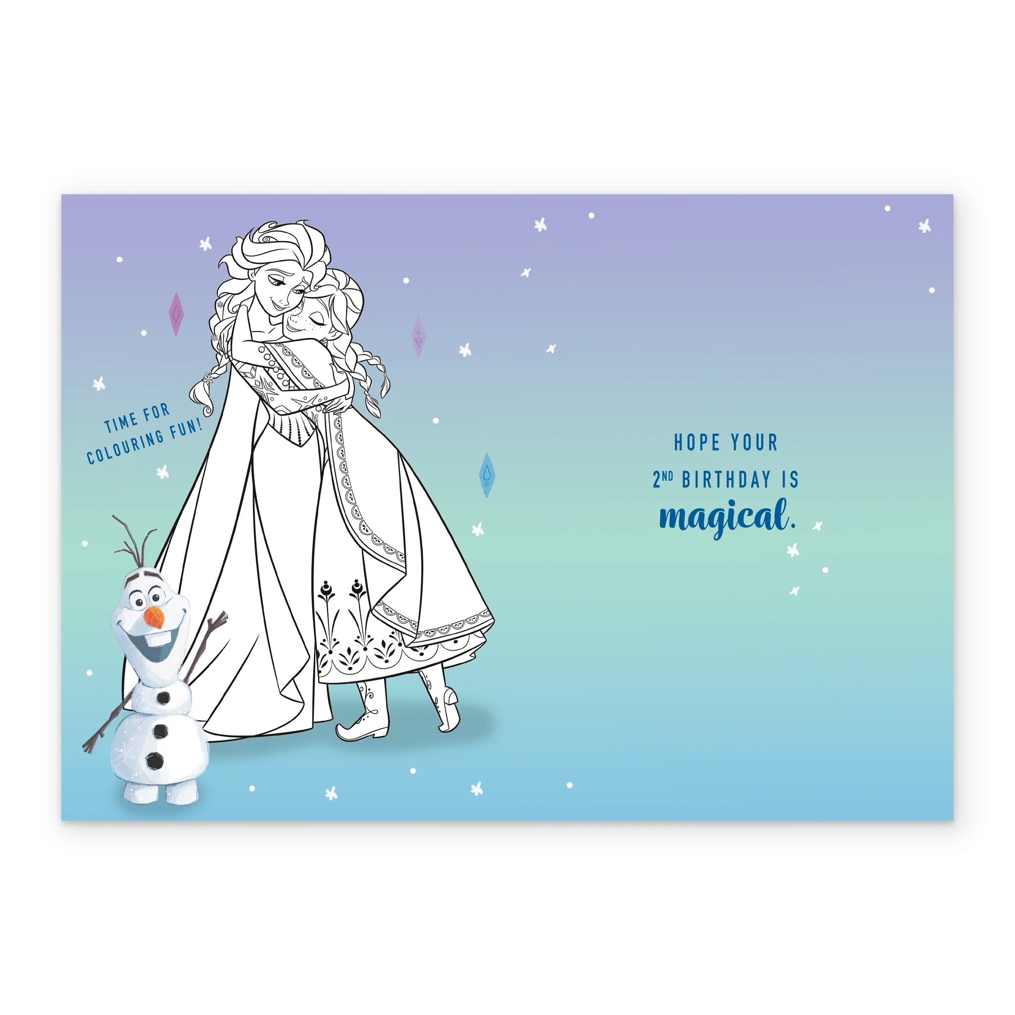 Personalised Disney Frozen 2nd Birthday Card - Image 3