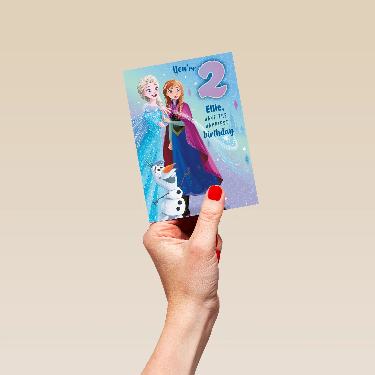Personalised Disney Frozen 2nd Birthday Card - Image 4