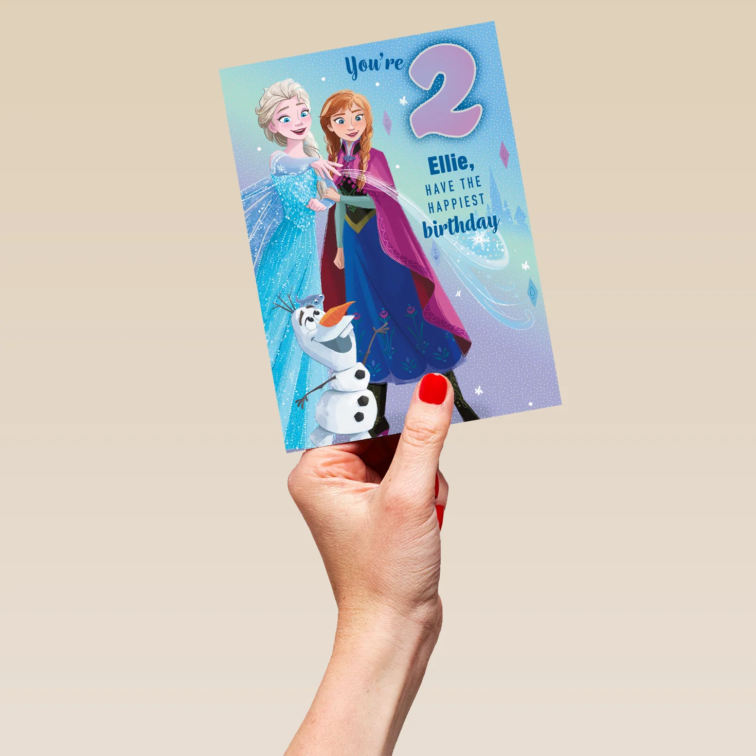 Personalised Disney Frozen 2nd Birthday Card - Image 5