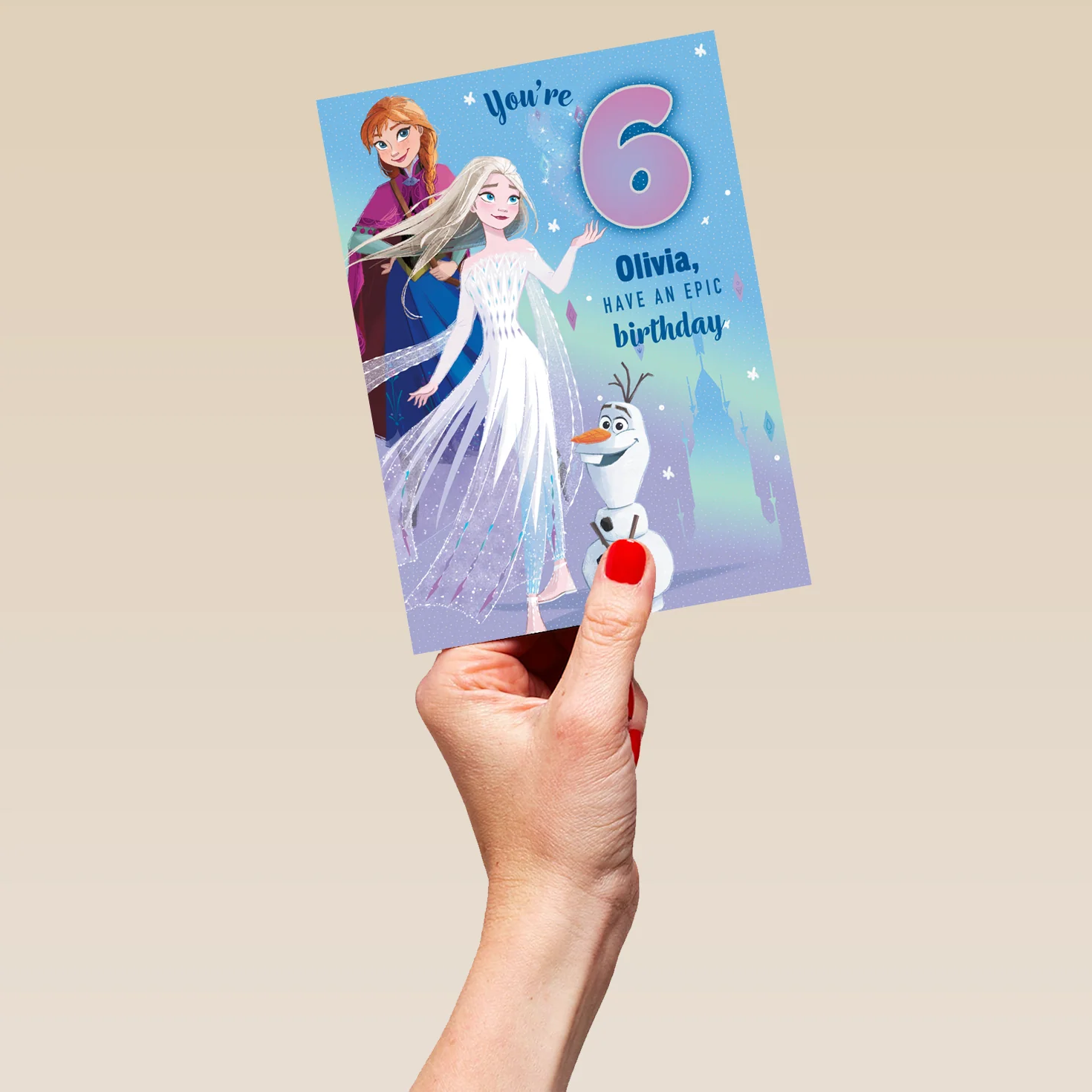 Personalised Disney Frozen 6th Birthday Card - Image 5
