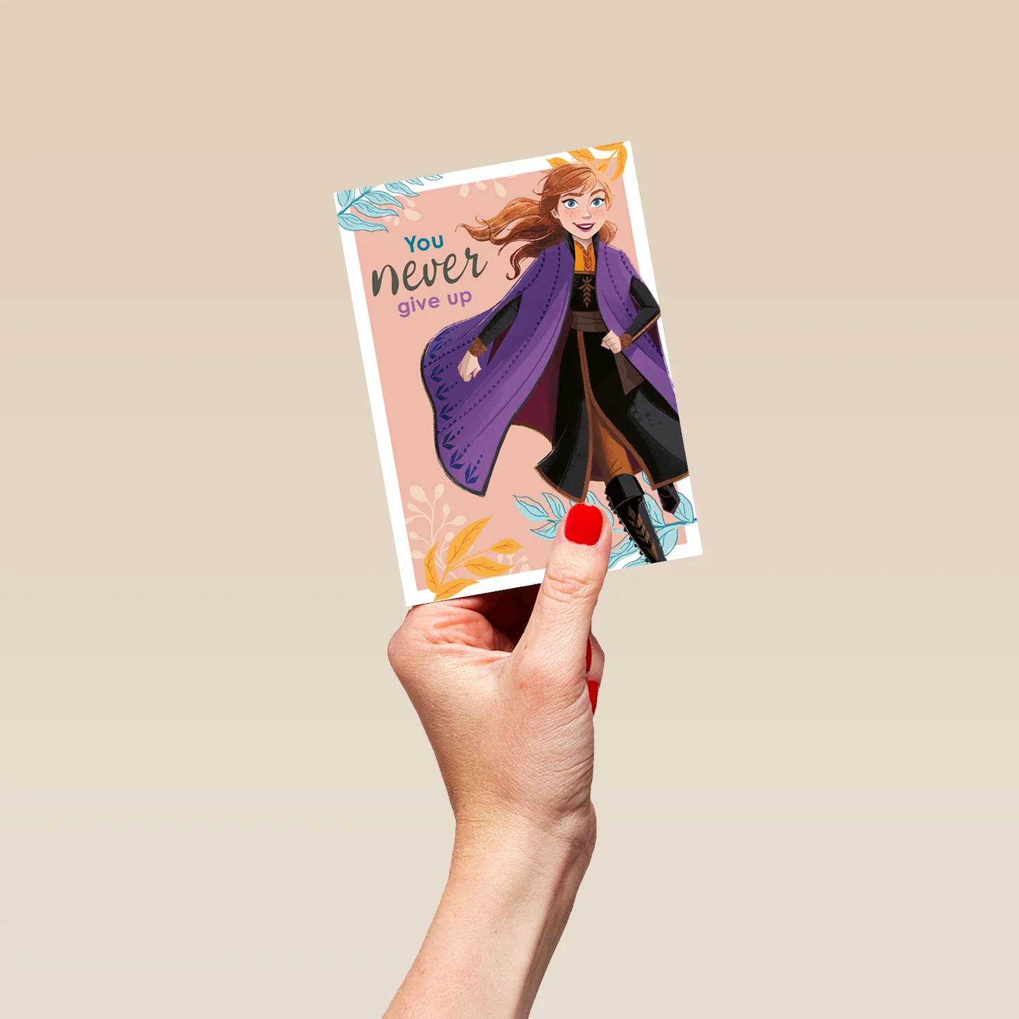 Personalised Disney Frozen Anna Thinking of You Card - Image 4