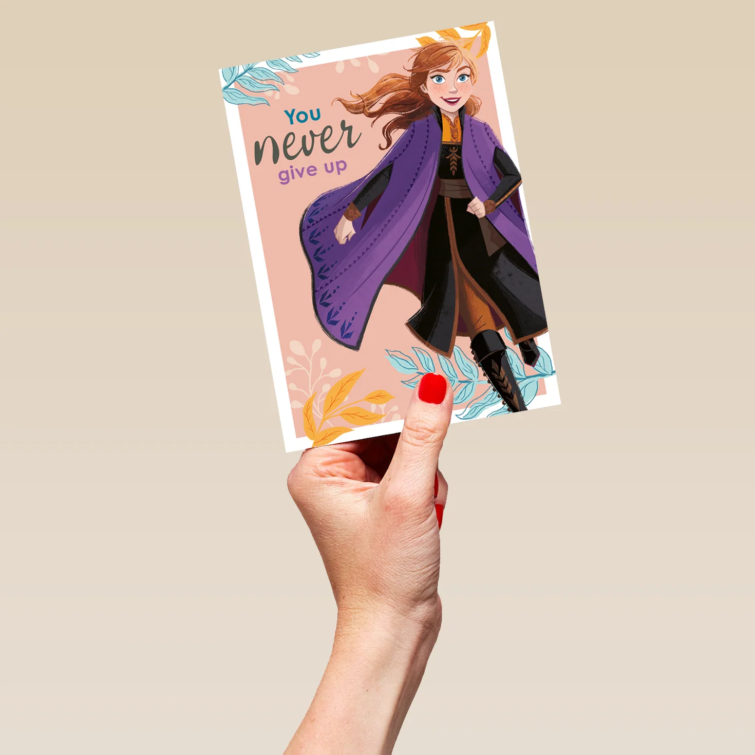 Personalised Disney Frozen Anna Thinking of You Card - Image 5