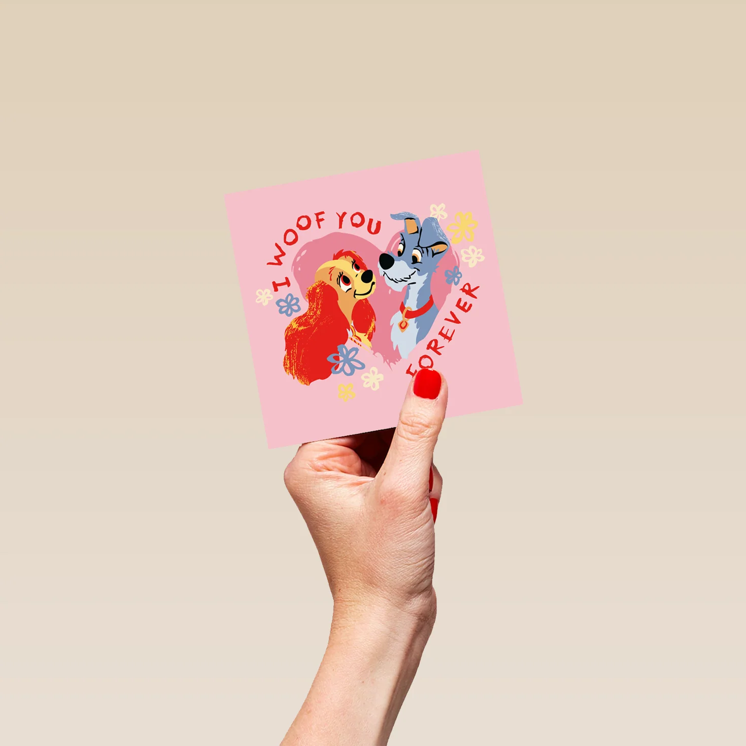 Personalised Disney Lady and the Tramp 'I Woof You' Valentine's Day Card - Image 4