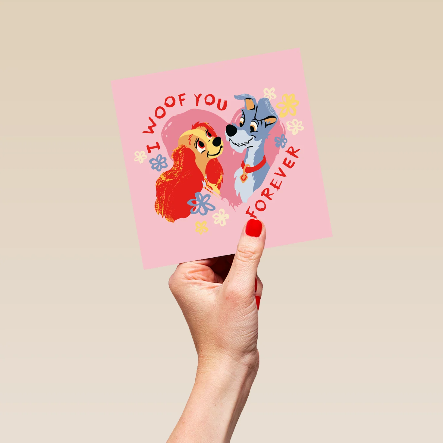 Personalised Disney Lady and the Tramp 'I Woof You' Valentine's Day Card - Image 5