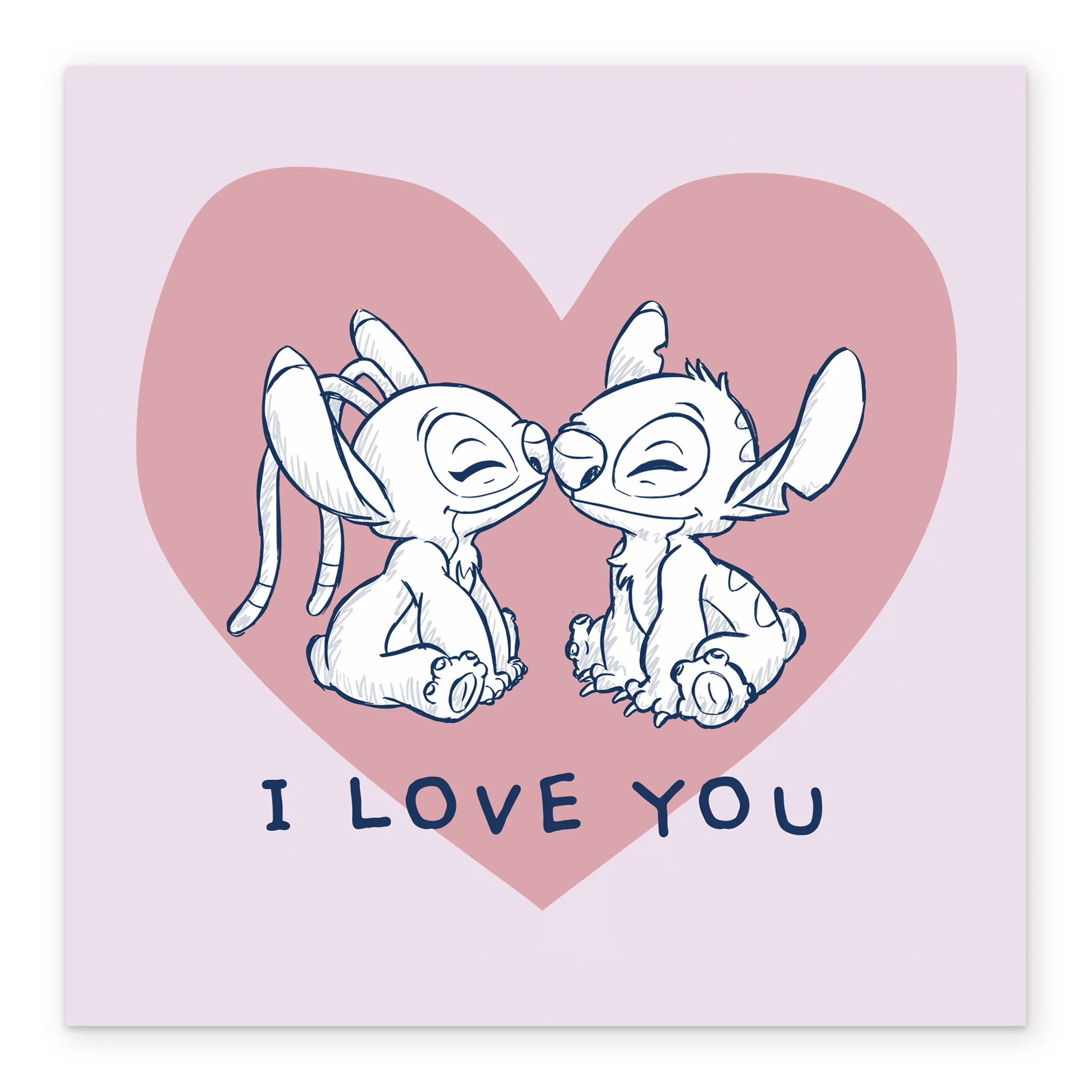 Personalised Disney Lilo & Stitch Angel Valentine's Day Card - Image 2