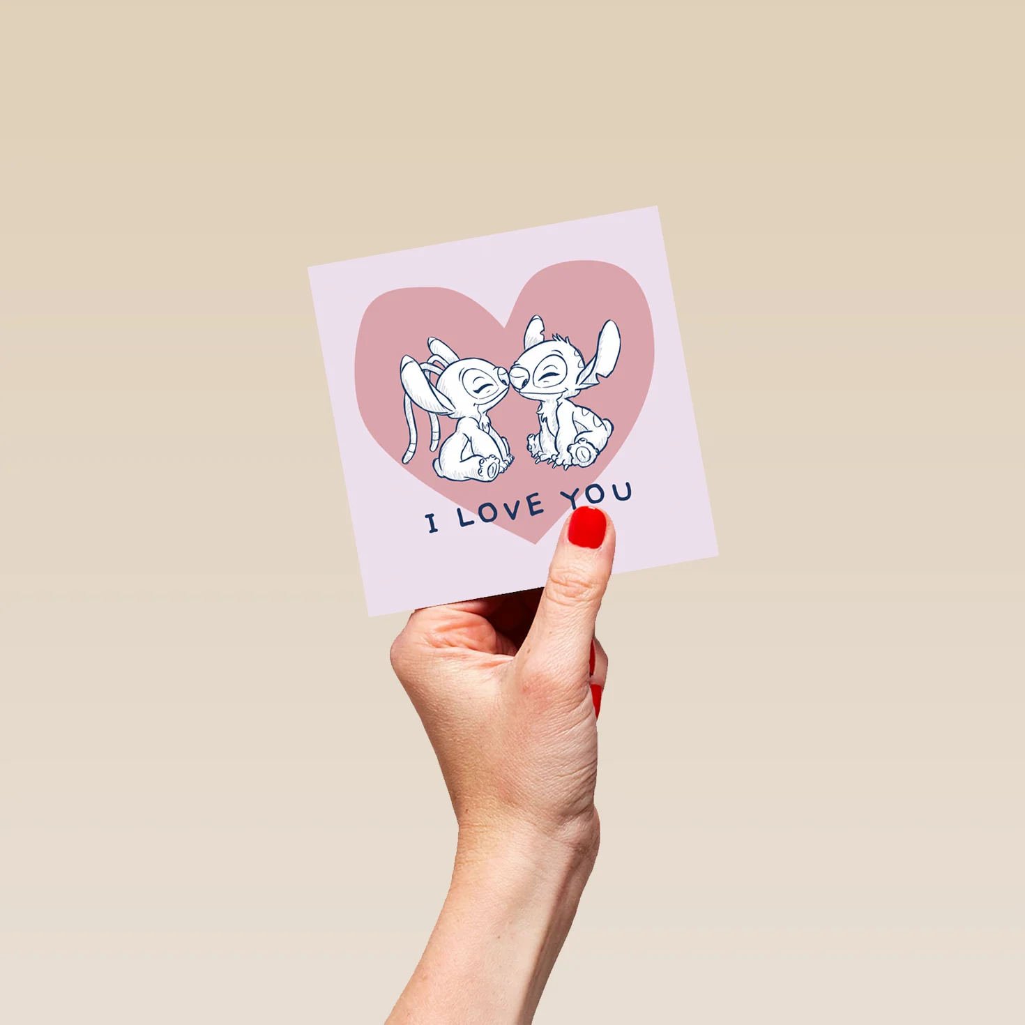 Personalised Disney Lilo & Stitch Angel Valentine's Day Card - Image 4